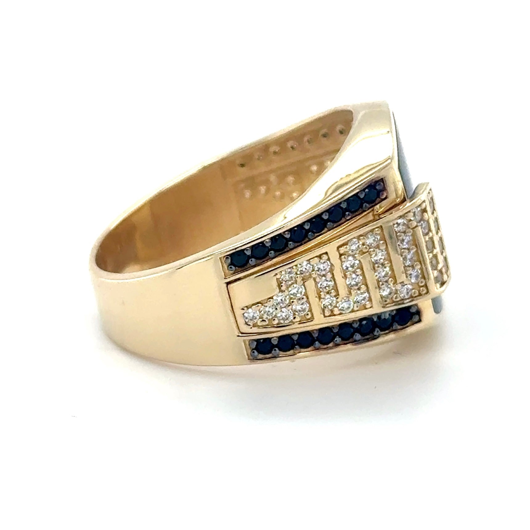 Solid Gold Onyx Ring