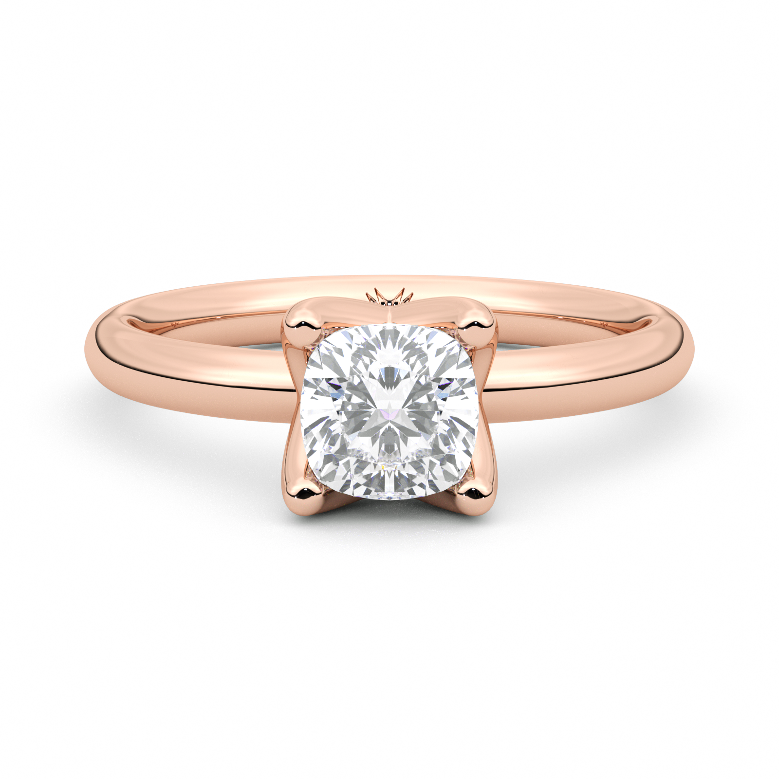 Diamond Ring 1.04 CT CUSHION VS1-H - Solid Gold