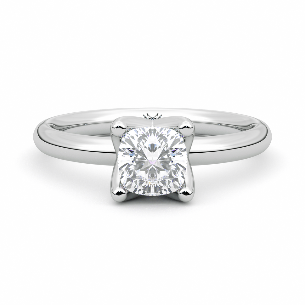 Diamond Ring 1.04 CT CUSHION VS1-H - Solid Gold