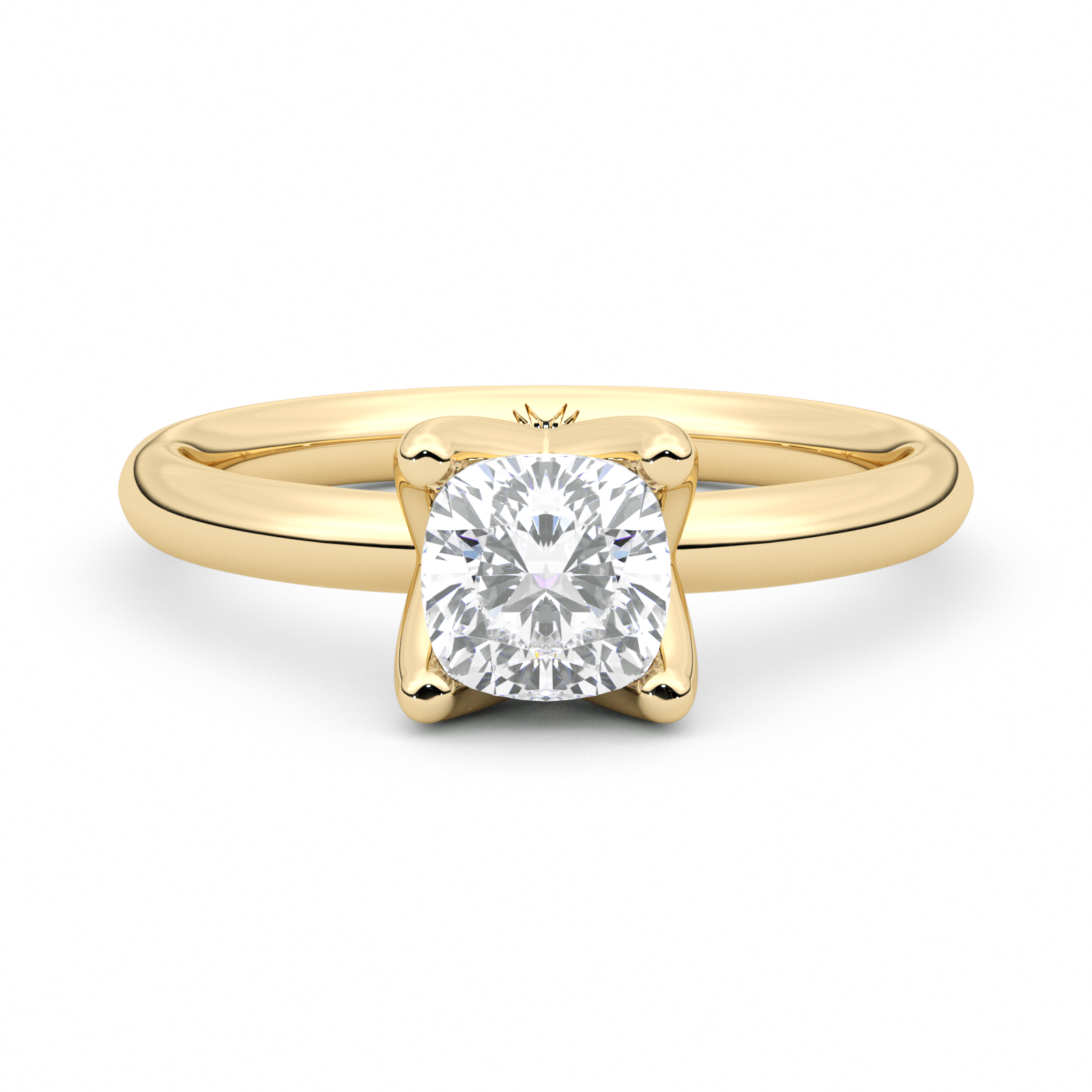 Diamond Ring 1.04 CT CUSHION VS1-H - Solid Gold