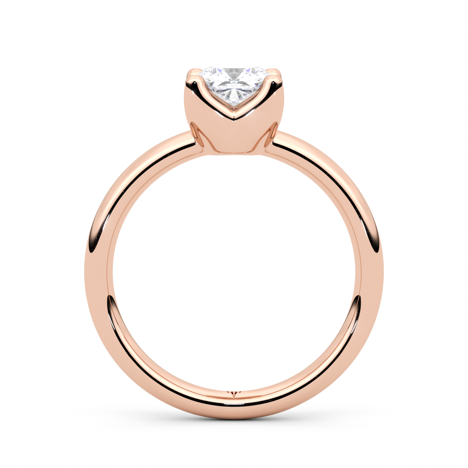 Diamond Ring 1.04 CT CUSHION VS1-H - Solid Gold