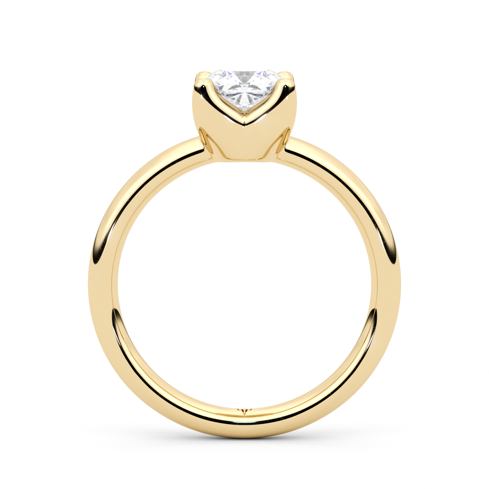 Diamond Ring 1.04 CT CUSHION VS1-H - Solid Gold