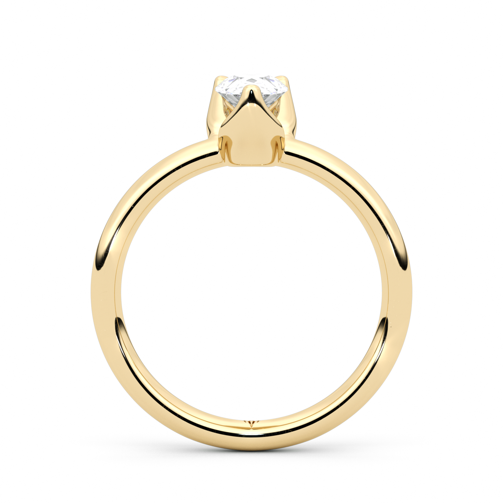 Diamond Ring 1.07 CT Pear Shape - Solid Gold