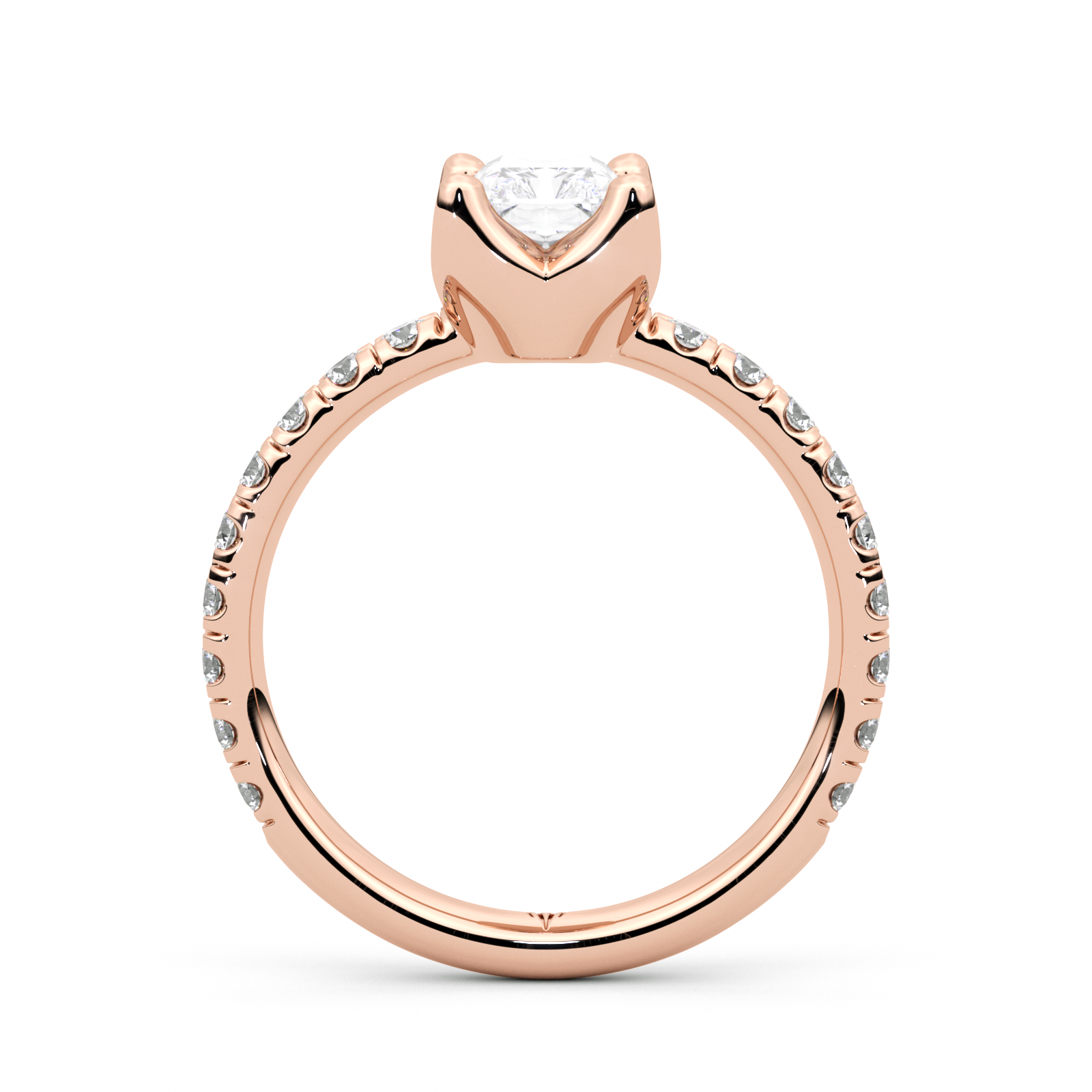 Diamond Ring 1.01 CT Radiant Shape - Solid Gold