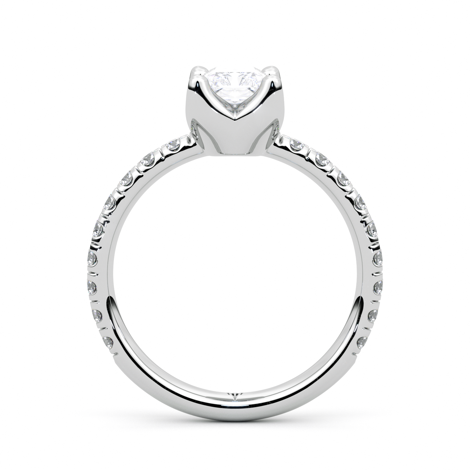 Diamond Ring 1.01 CT Radiant Shape - Solid Gold