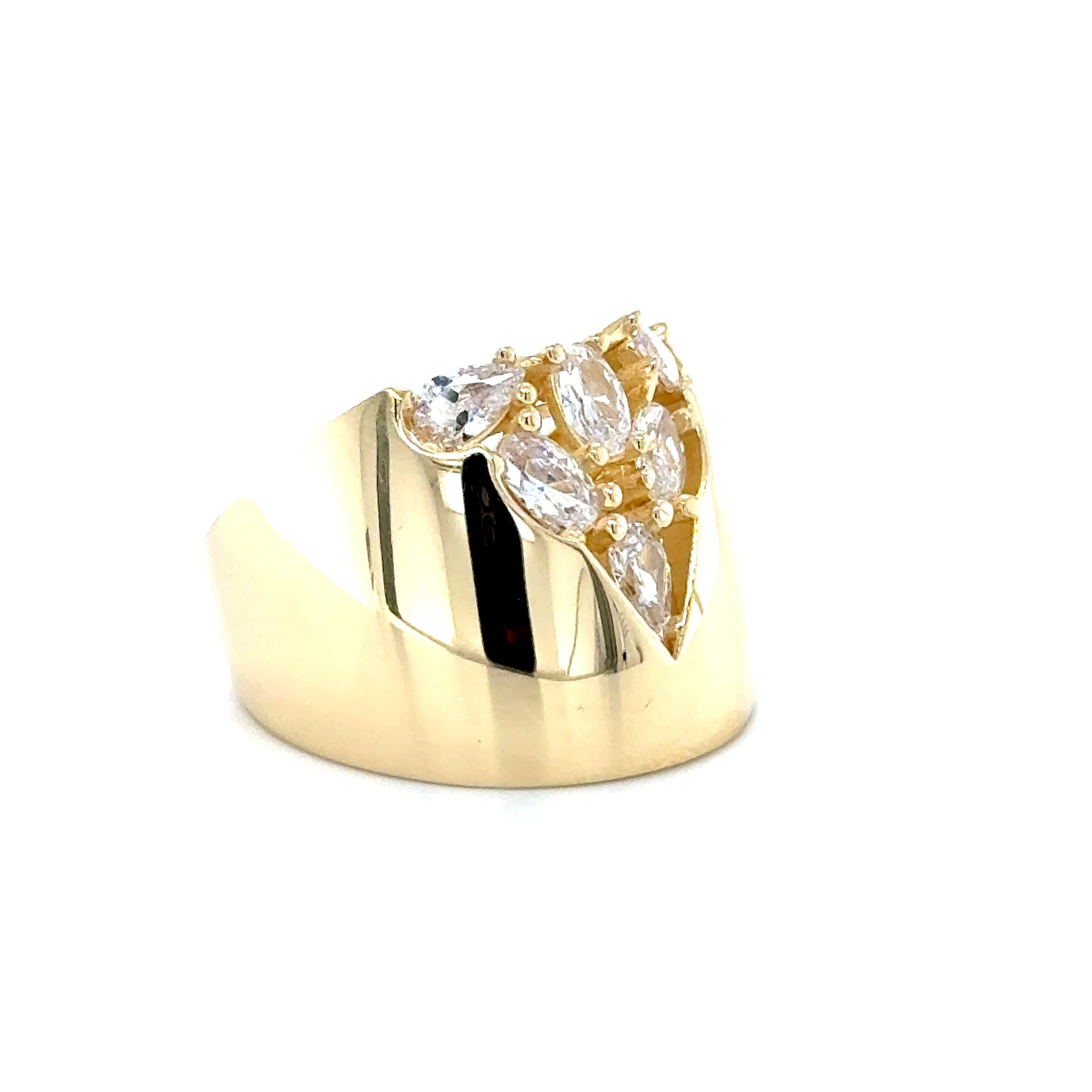 14K Yellow Gold Marquis Ring