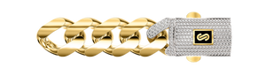 
                  
                    10Kt Gold Monaco 17mm x 8.5inch Bracelet
                  
                