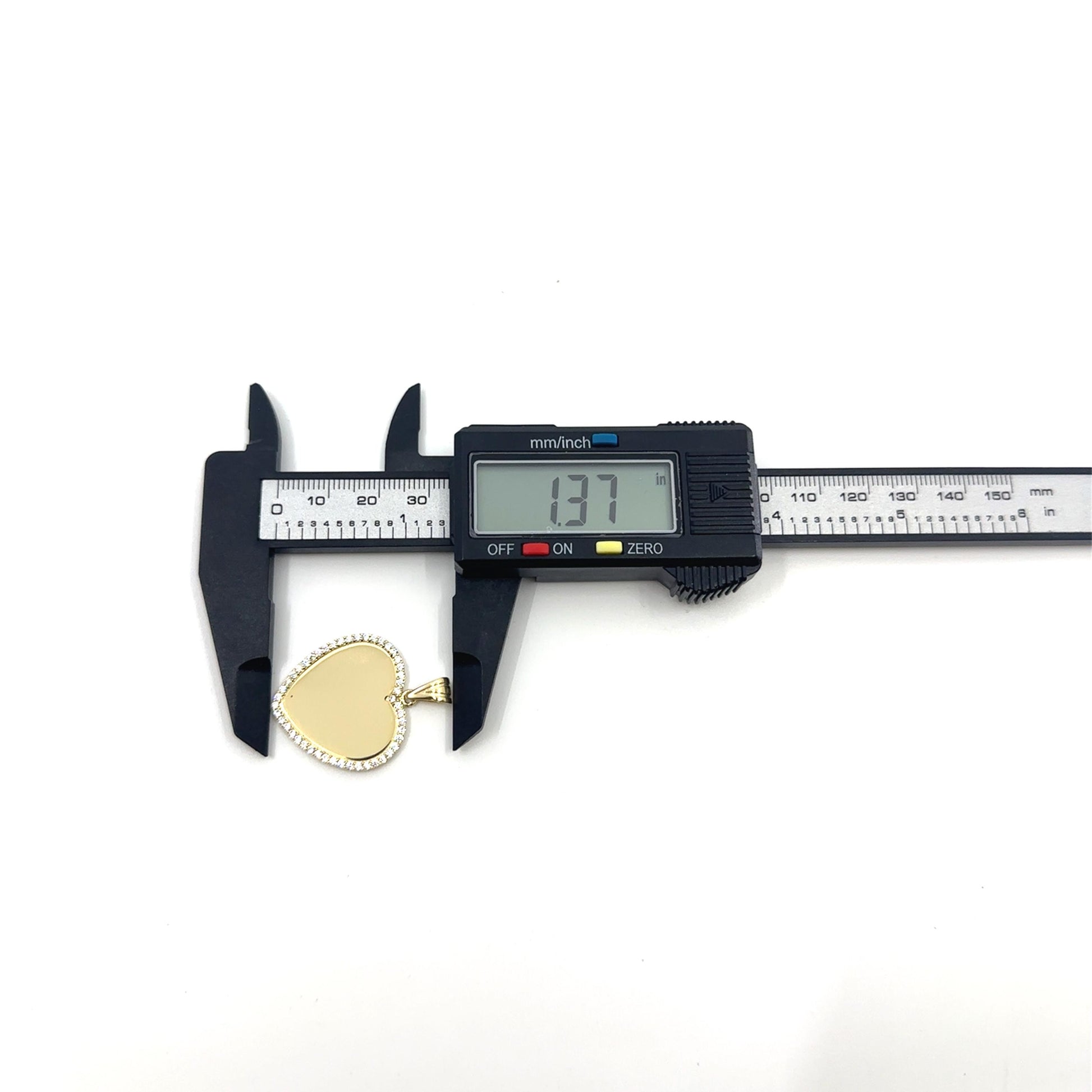 14K Gold Heart Photo S Pendant