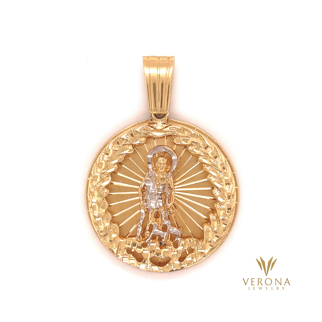 10Kt Gold San Lazaro Medal