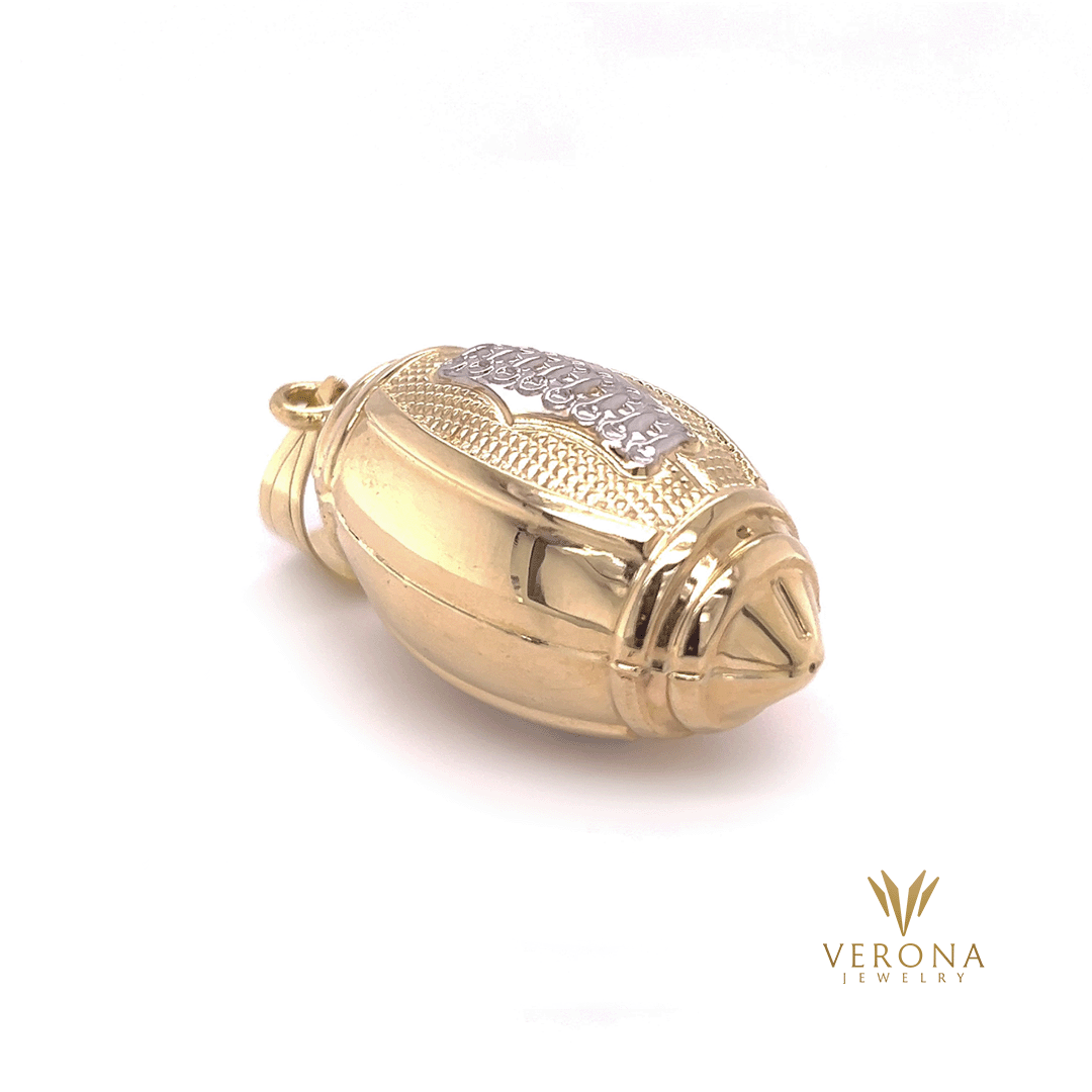 10Kt Gold American Soccer Pendant