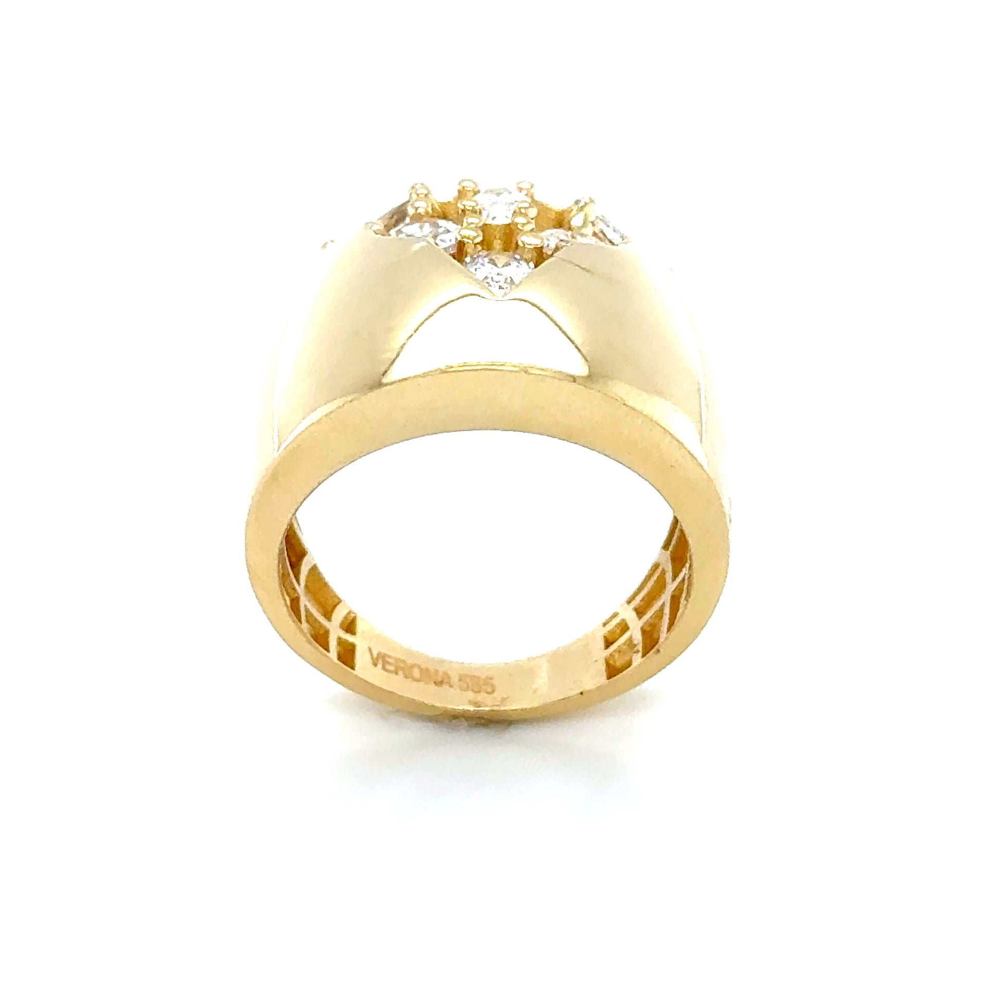 14K Yellow Gold Marquis Ring