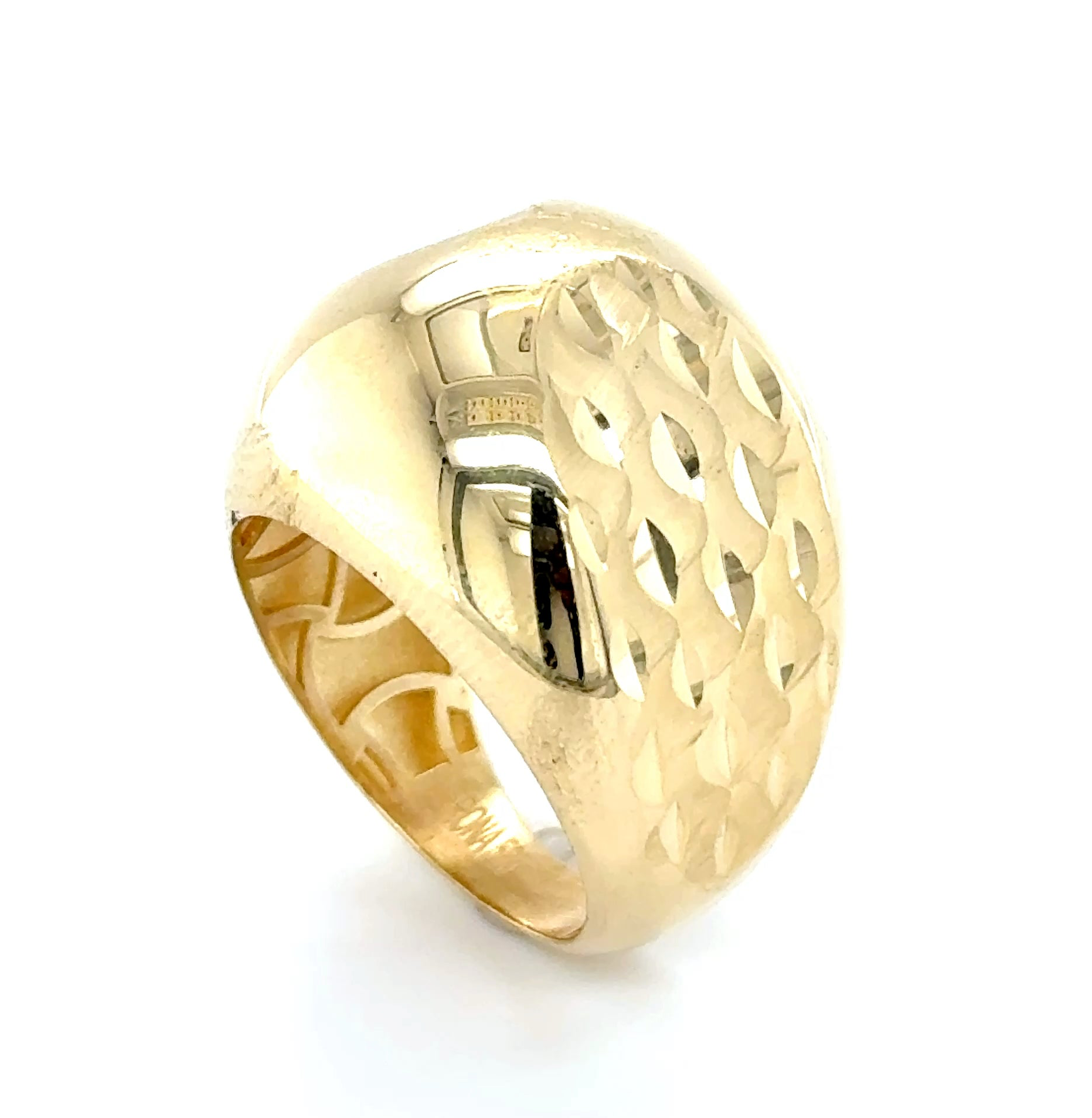 14K Yellow Gold London Ring