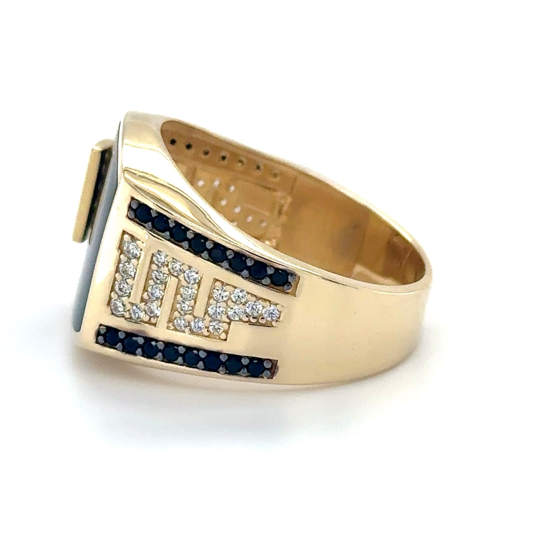 Solid Gold Onyx Ring