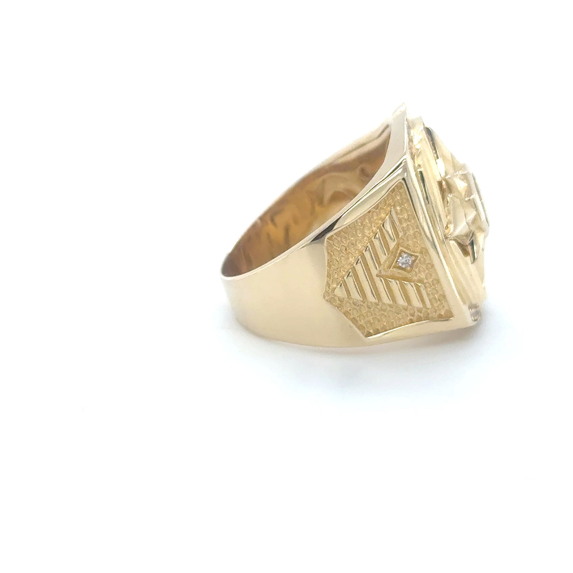 14K Solid Gold Ring Star