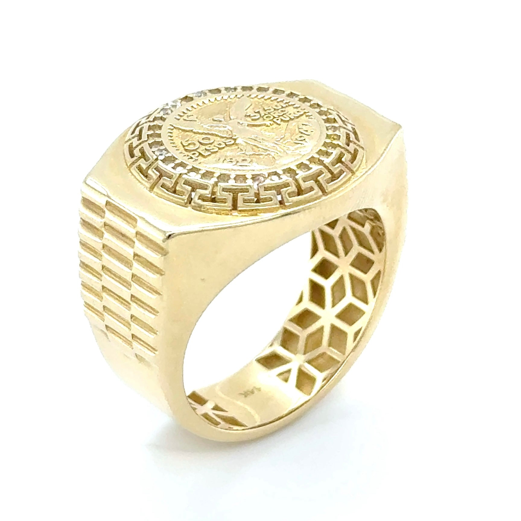 14Kt Gold Centenario Ring