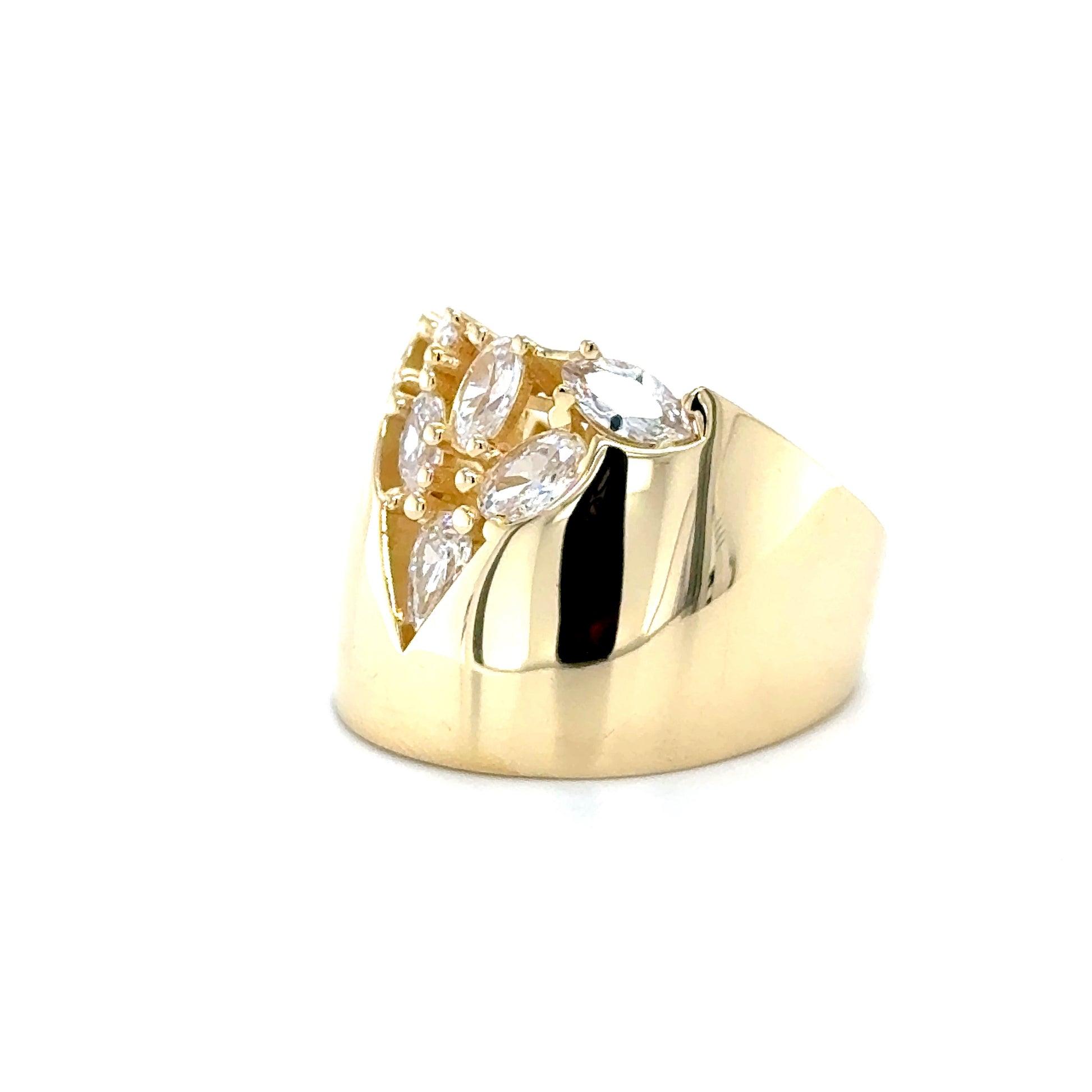 14K Yellow Gold Marquis Ring