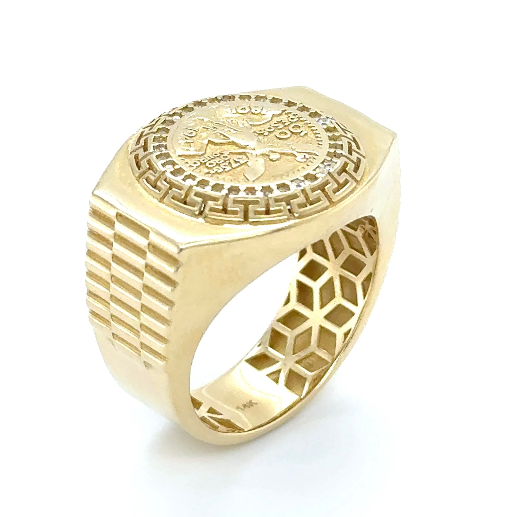 14Kt Gold Centenario Ring