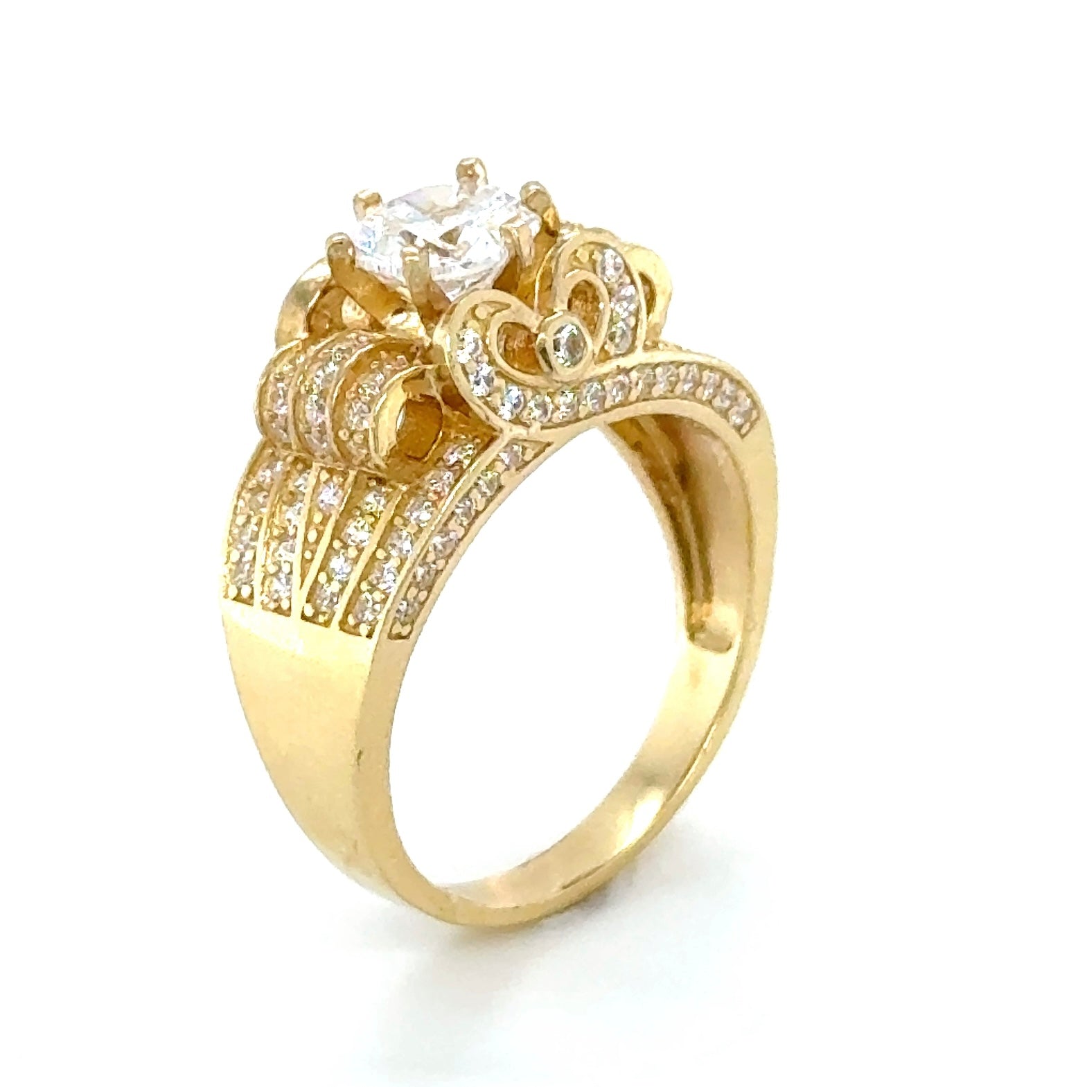 14K Gold Princess Ring