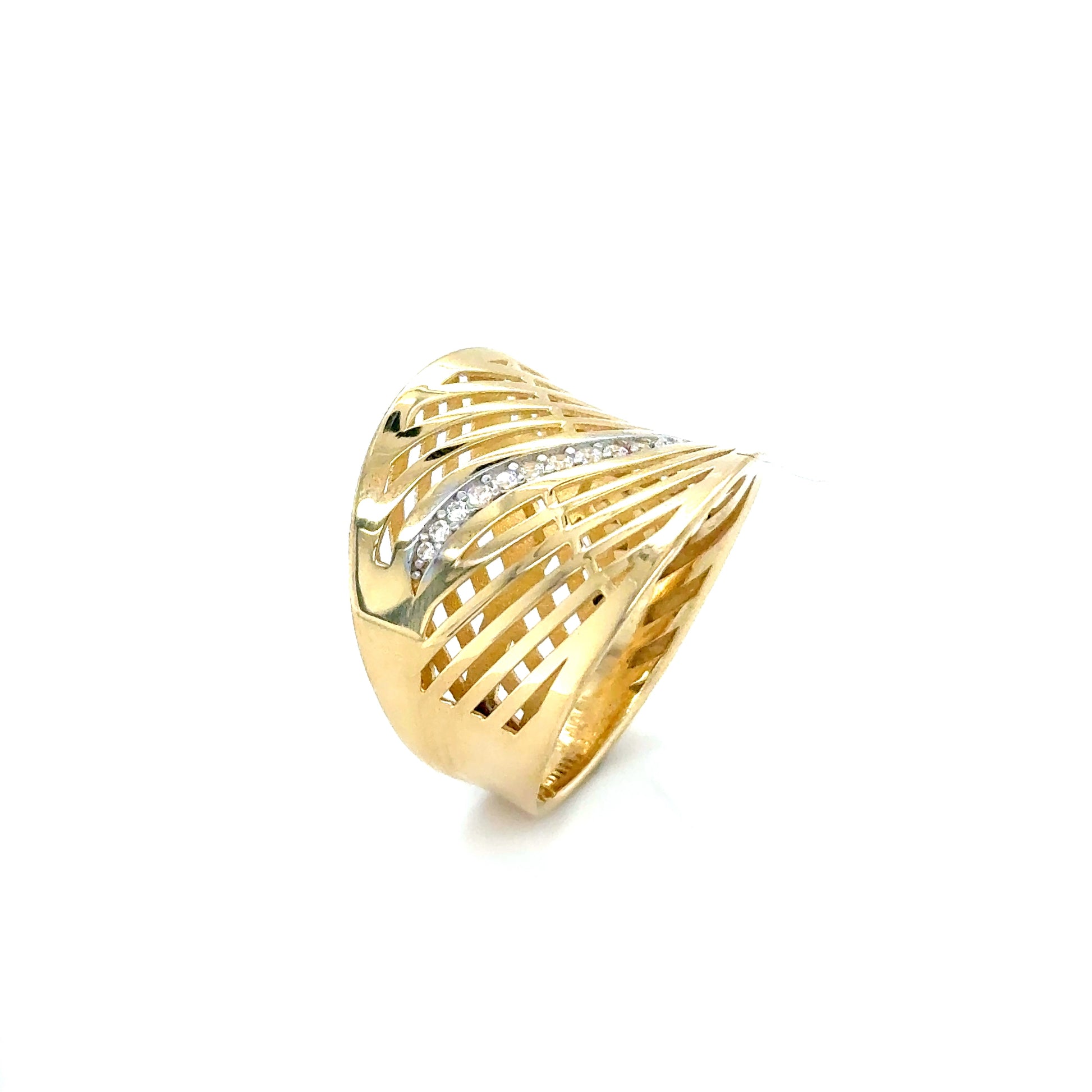 14K Yellow Gold Wind Ring