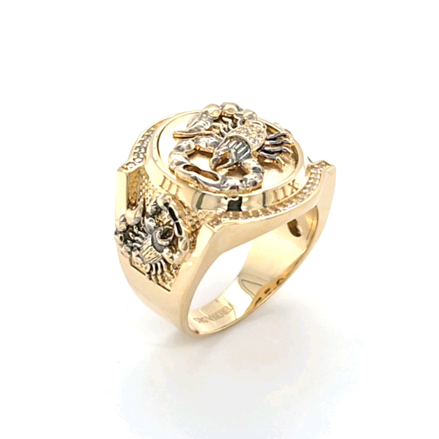 14K Solid Gold Scorpion Ring