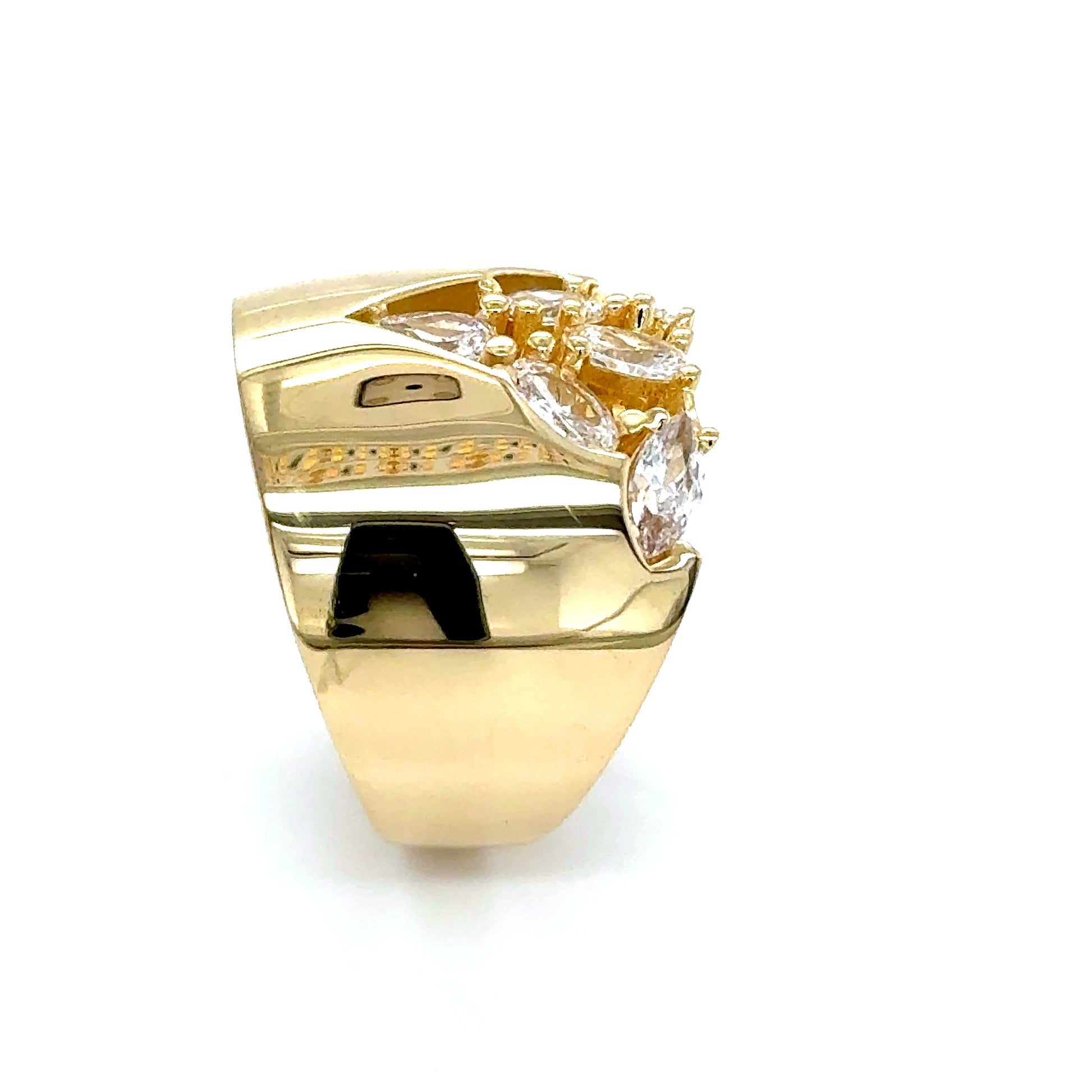 14K Yellow Gold Marquis Ring