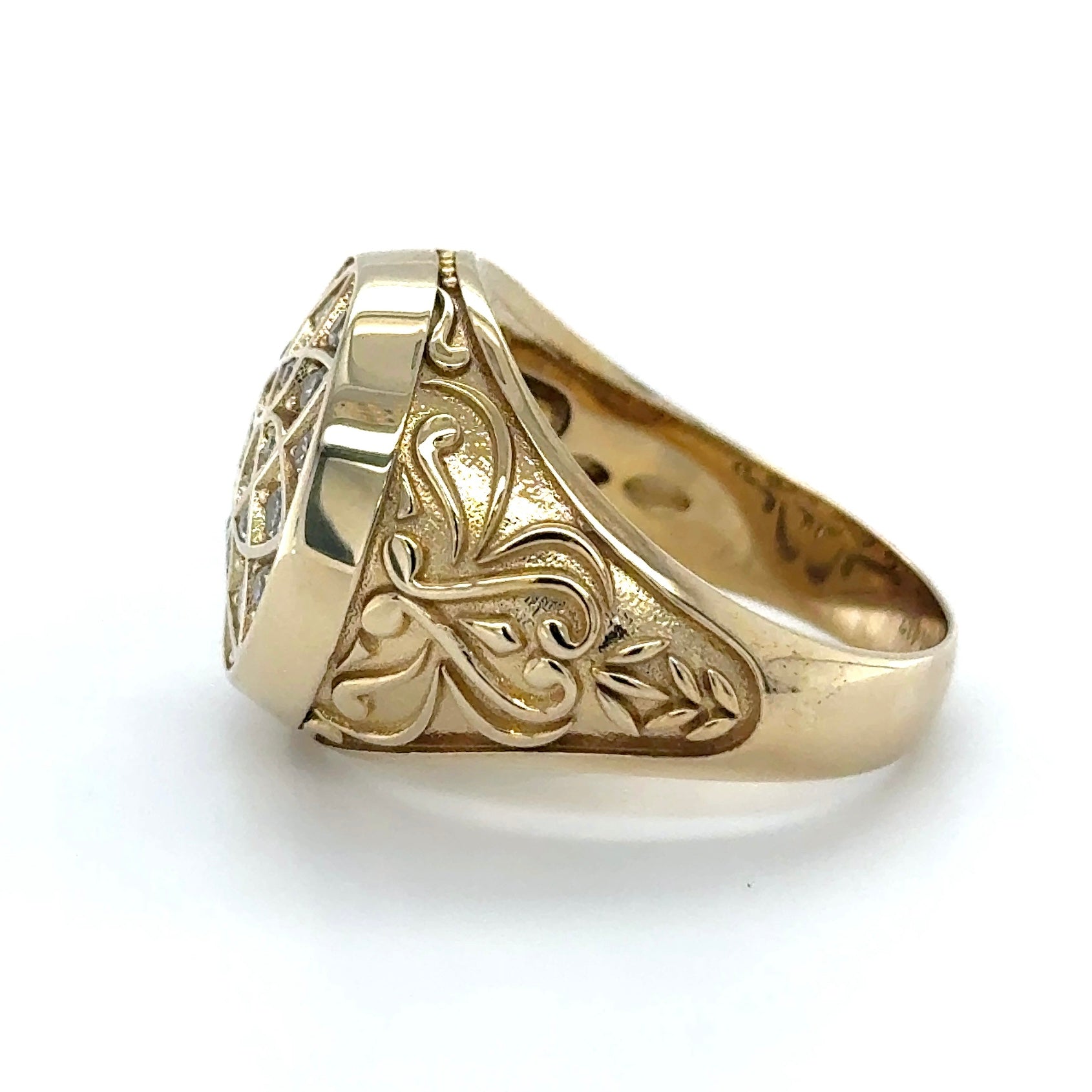 Solid Gold Rosetta Ring Small