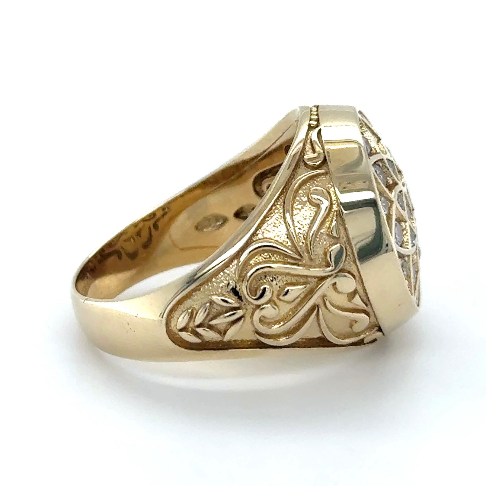 Solid Gold Rosetta Ring Small
