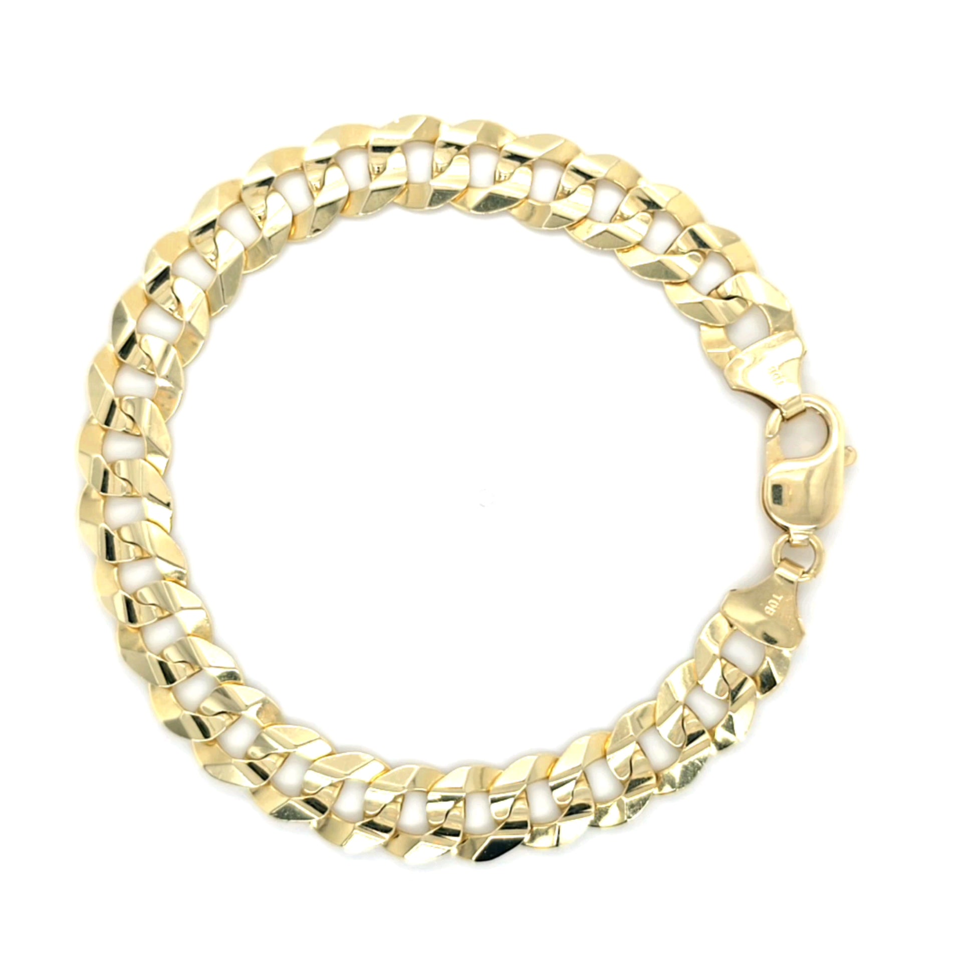 14Kt Yellow Gold Curve Link Bracelet