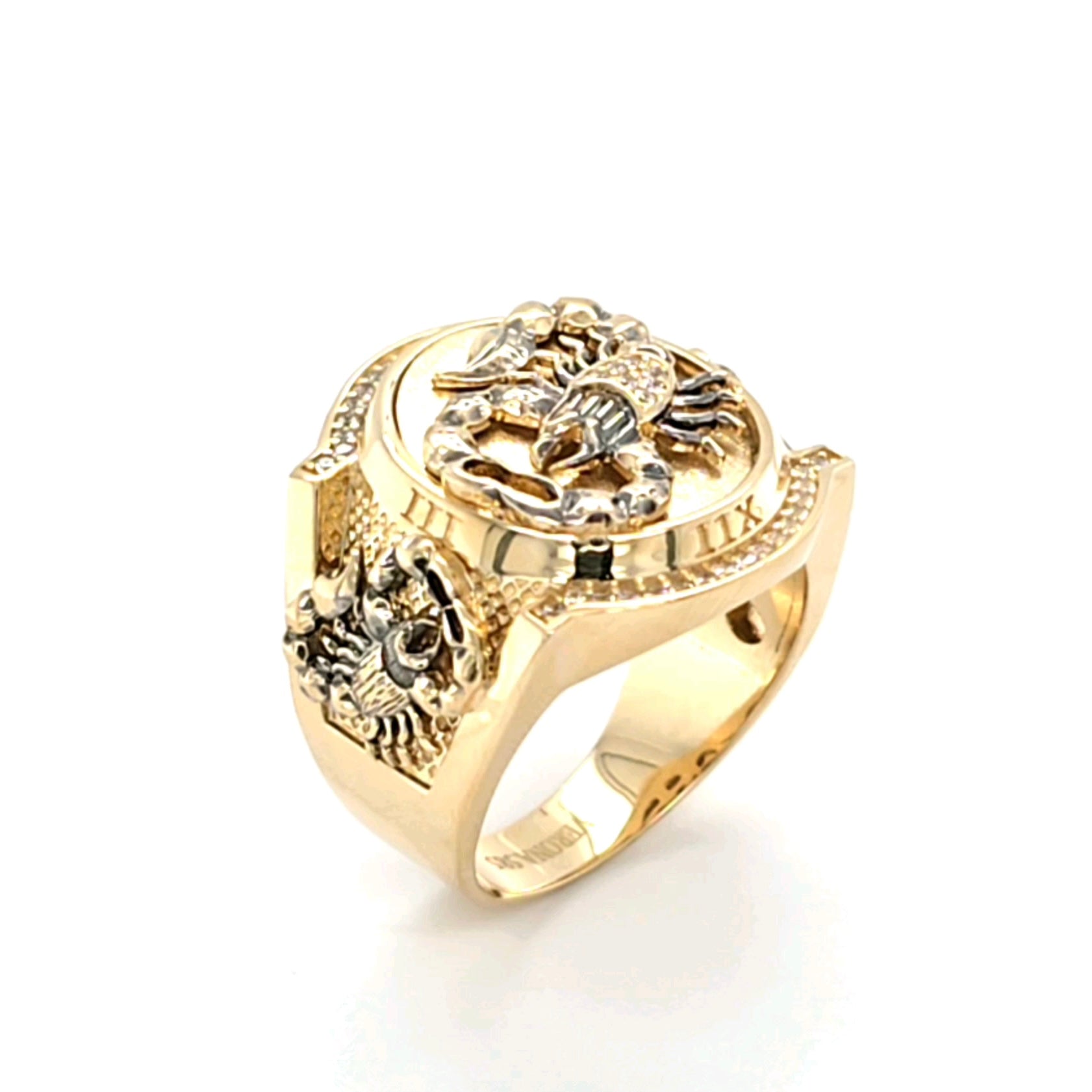 14K Solid Gold Scorpion Ring