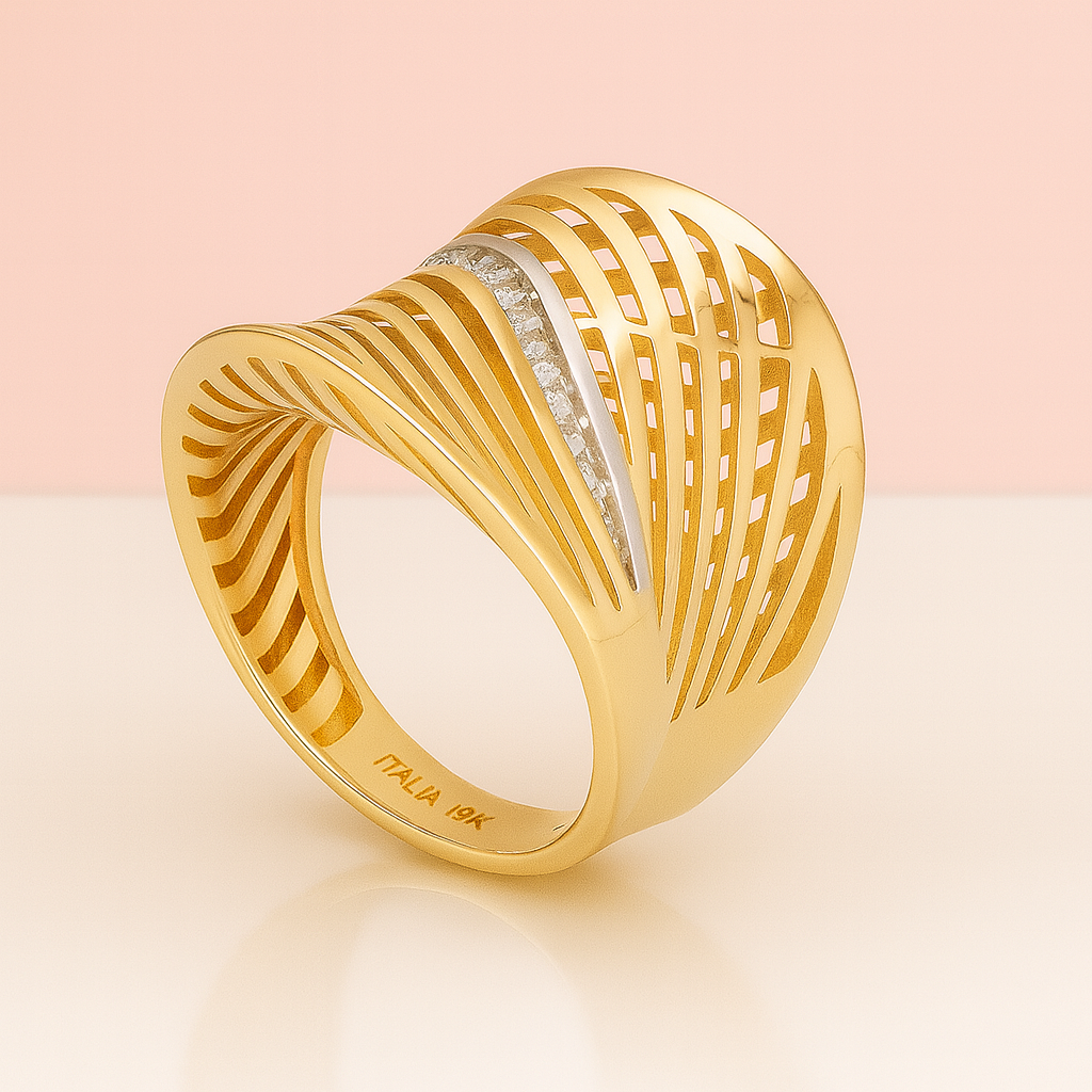 14K Yellow Gold Wind Ring