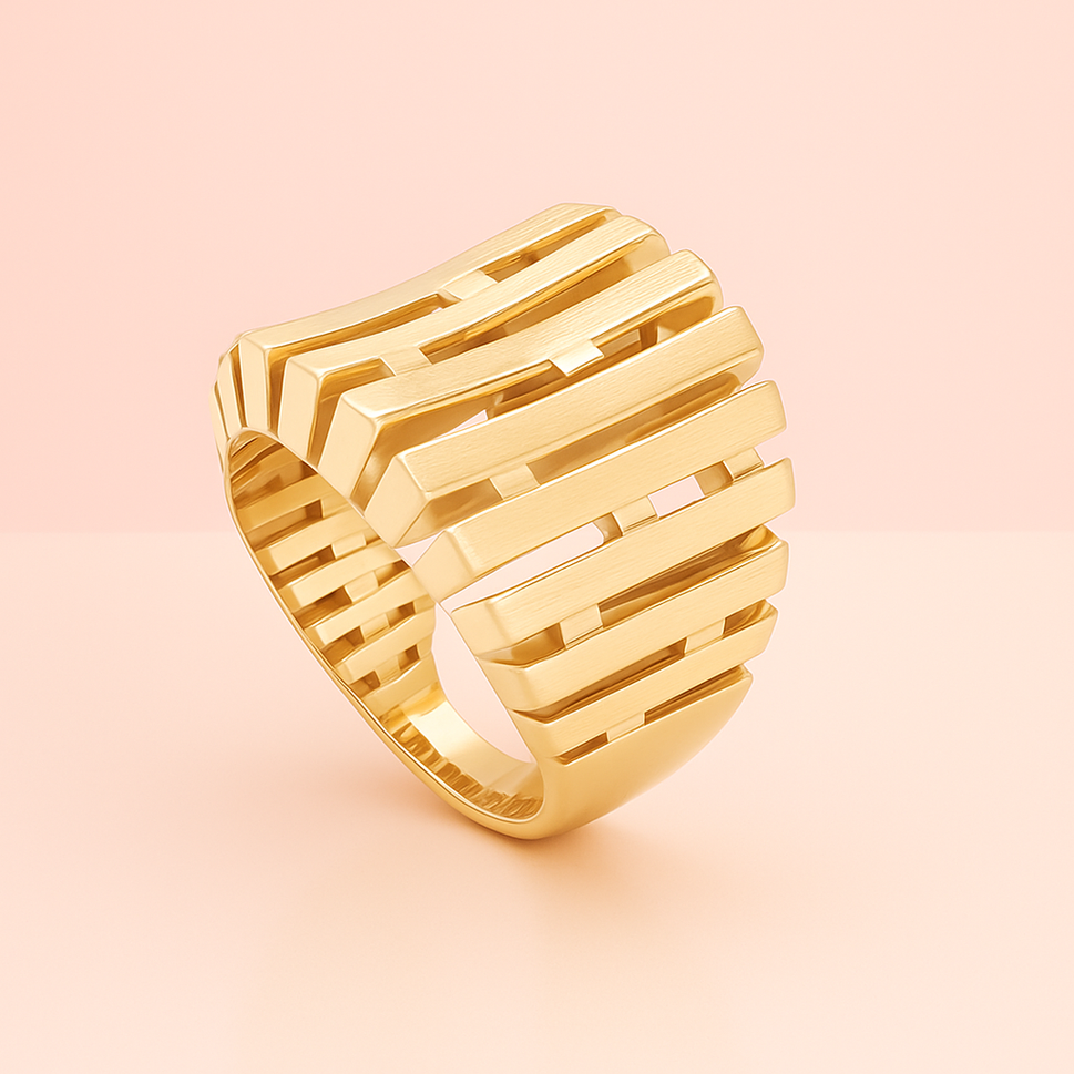 14K Gold Mesh Ring