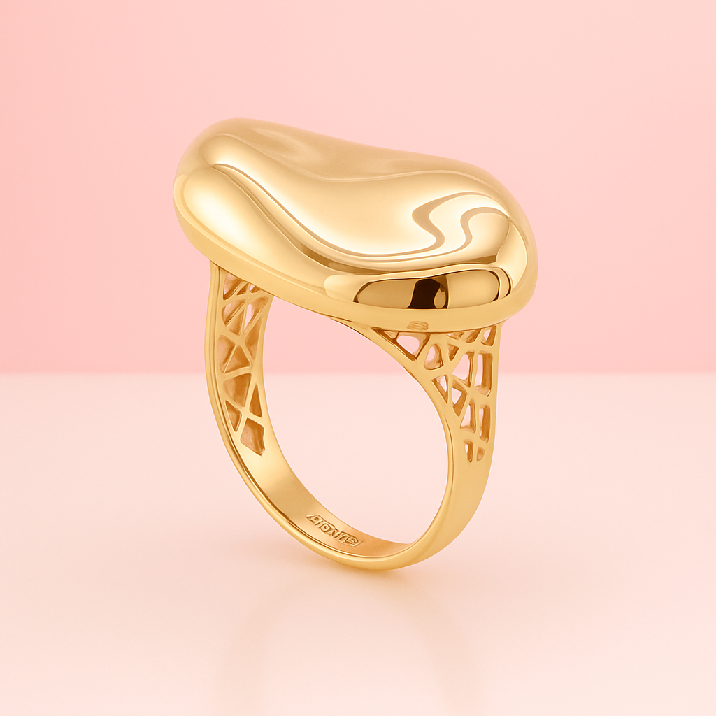 14K Yellow Gold Chicago Ring
