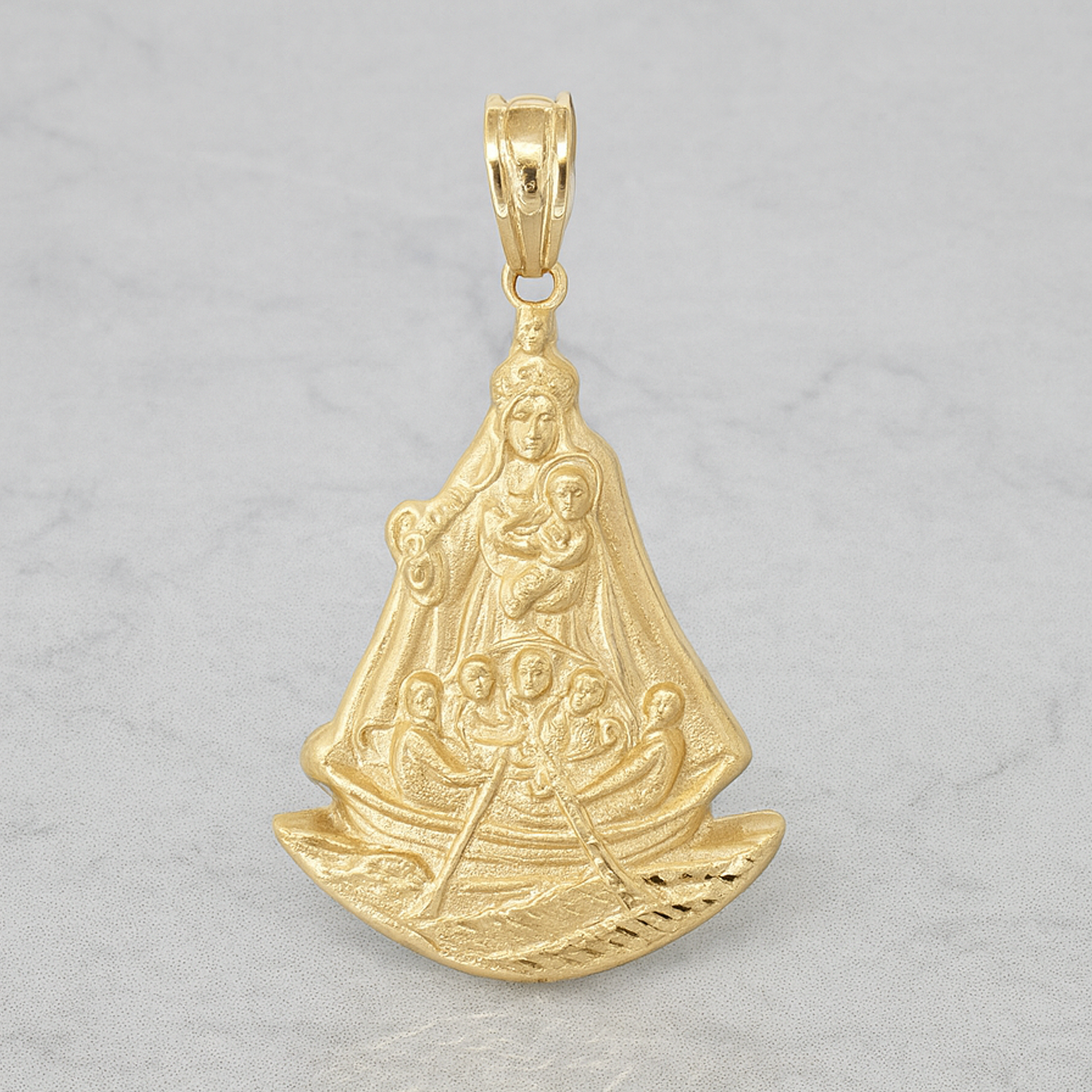 14K Gold Caridad del C Body Pendant