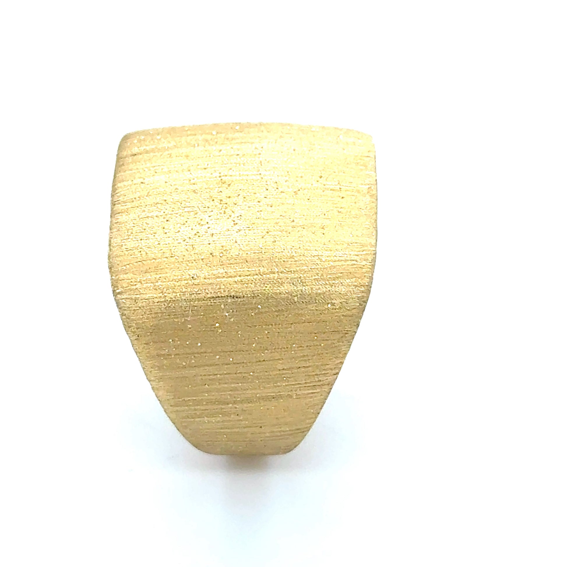 14K Yellow Gold Ring Mate Texture Ring