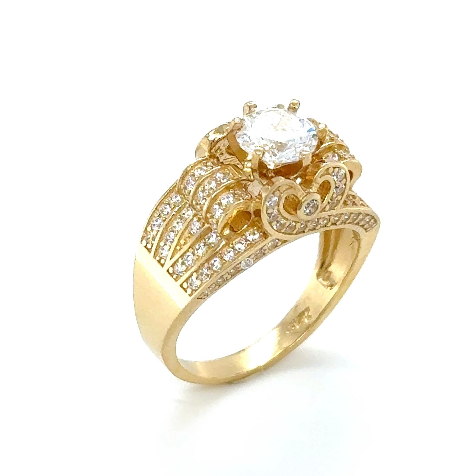 14K Gold Princess Ring