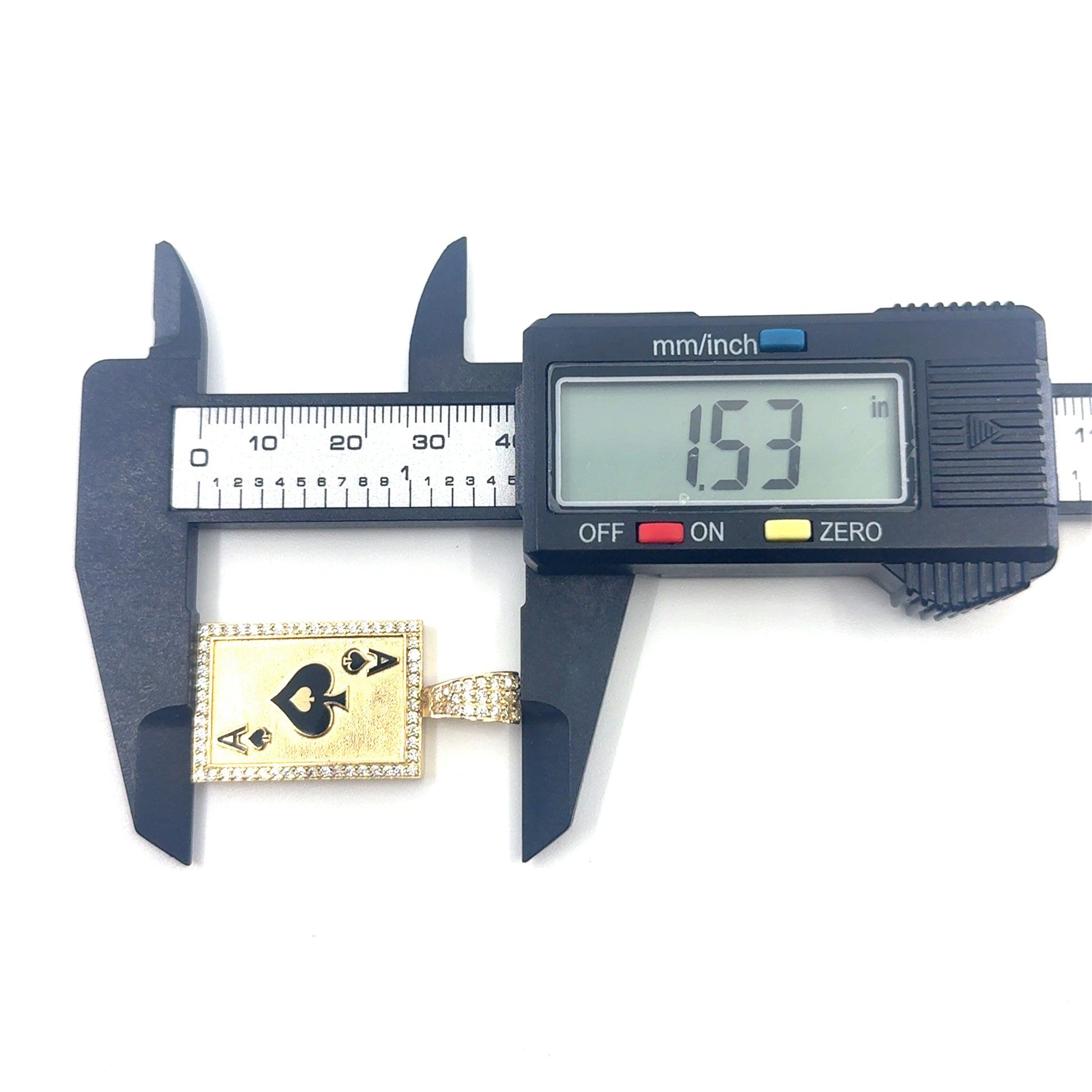 14K Gold Carta As Pendant