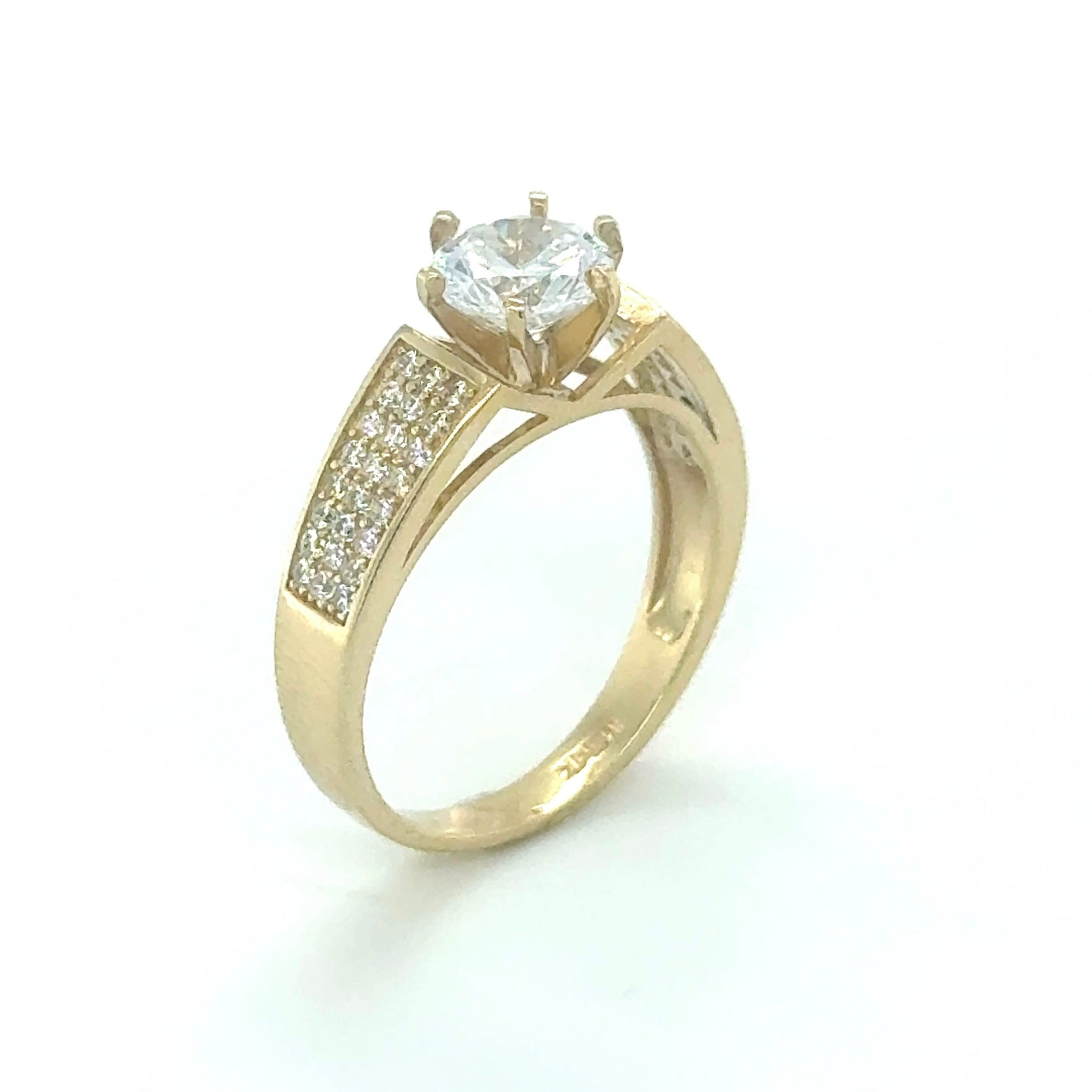 14K Gold Solitaire Ring