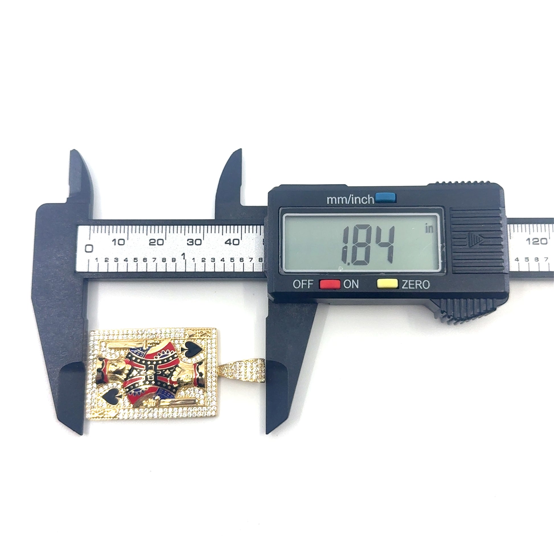 14K Gold Carta Rey Picas Pendant