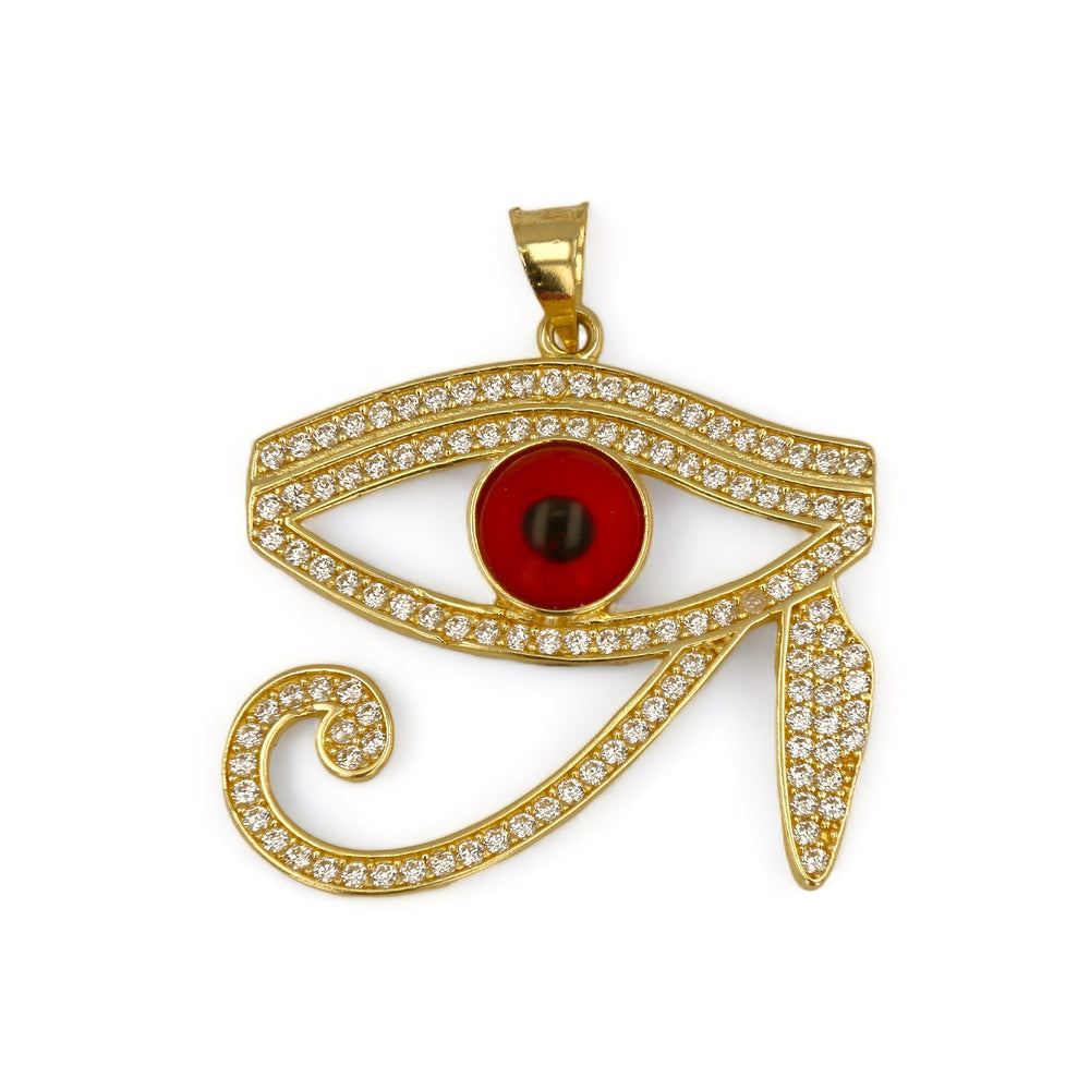 
                  
                    14k Gold Red Eye of Horus Set
                  
                