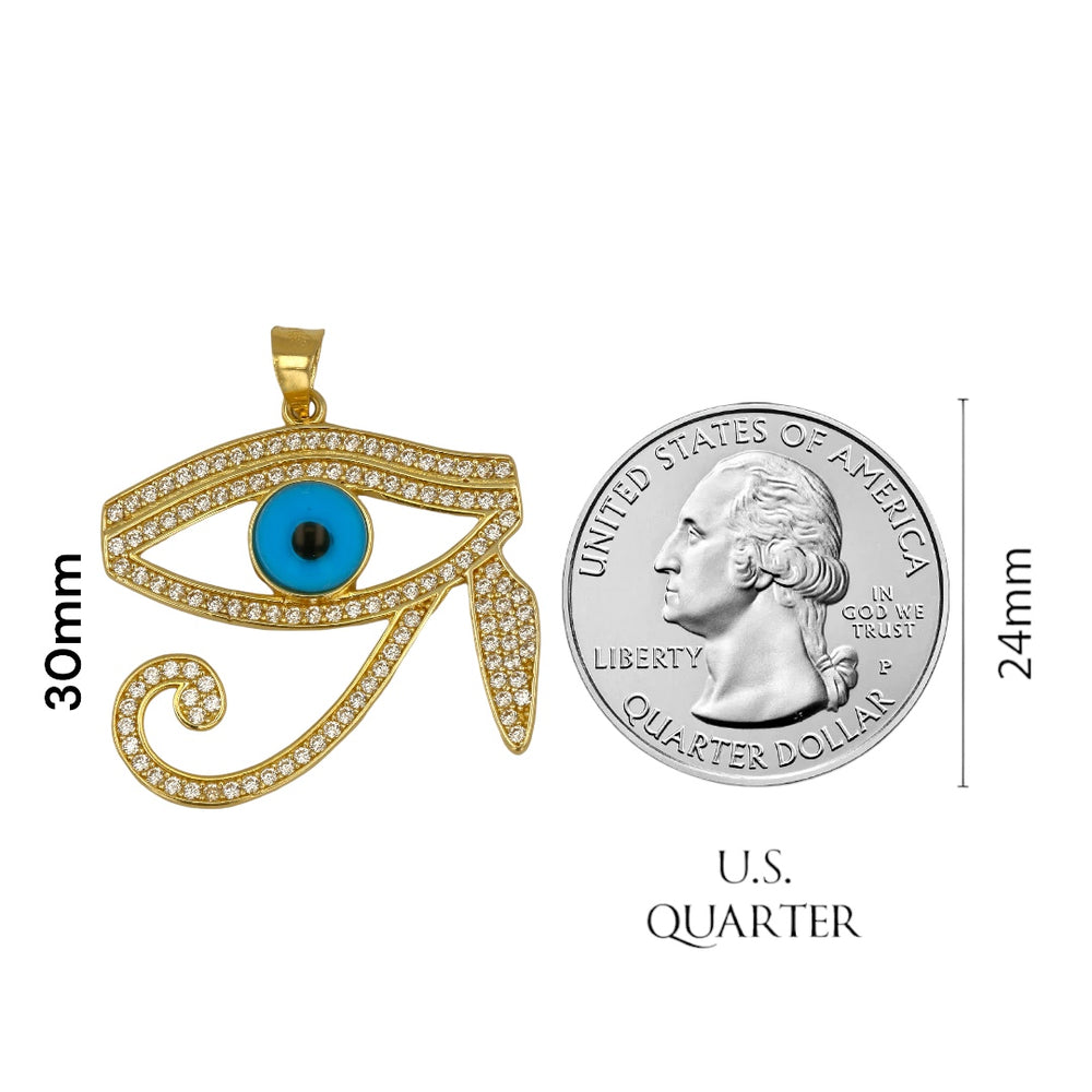
                  
                    14k Gold Blue Eye of Horus Set
                  
                
