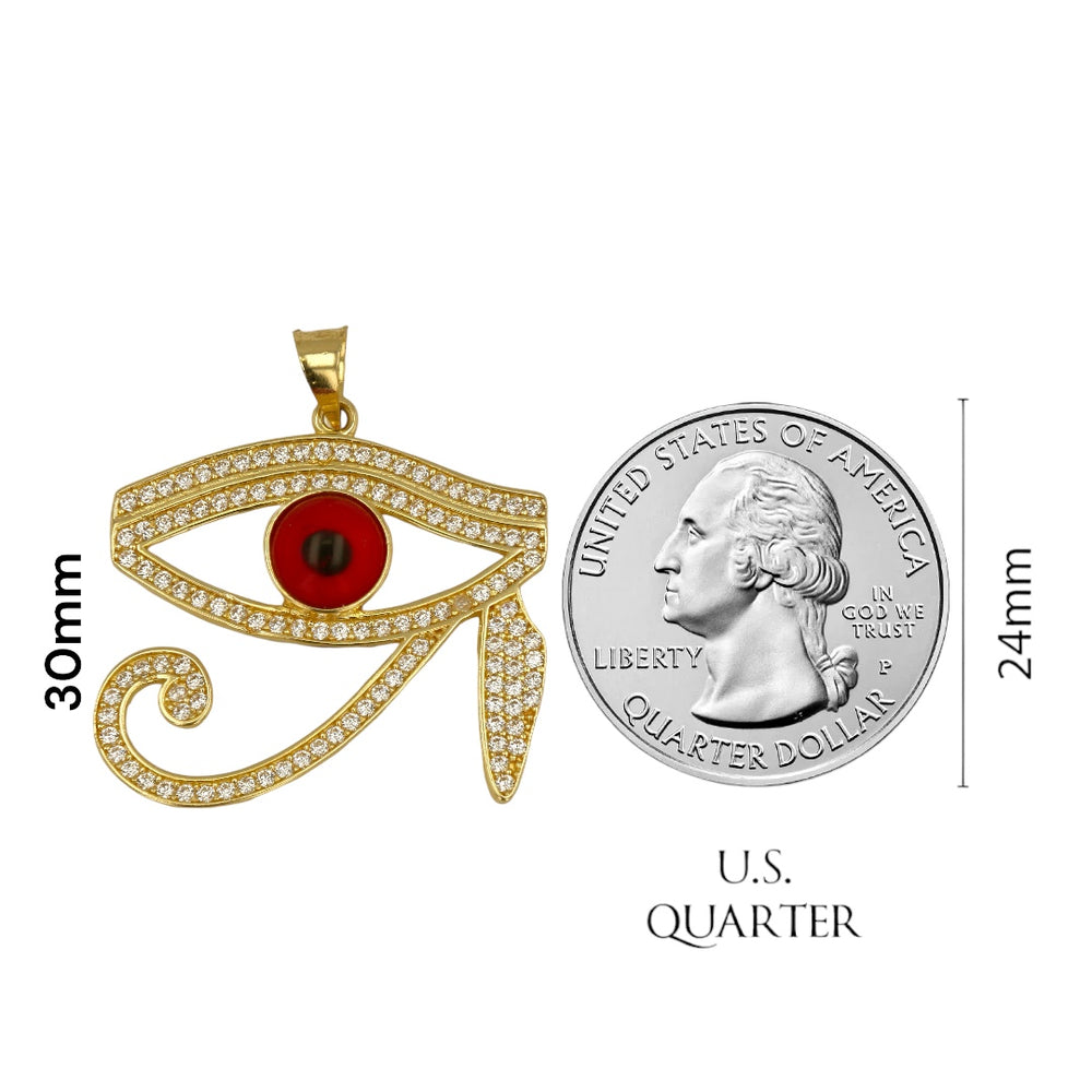 
                  
                    14k Gold Red Eye of Horus Set
                  
                