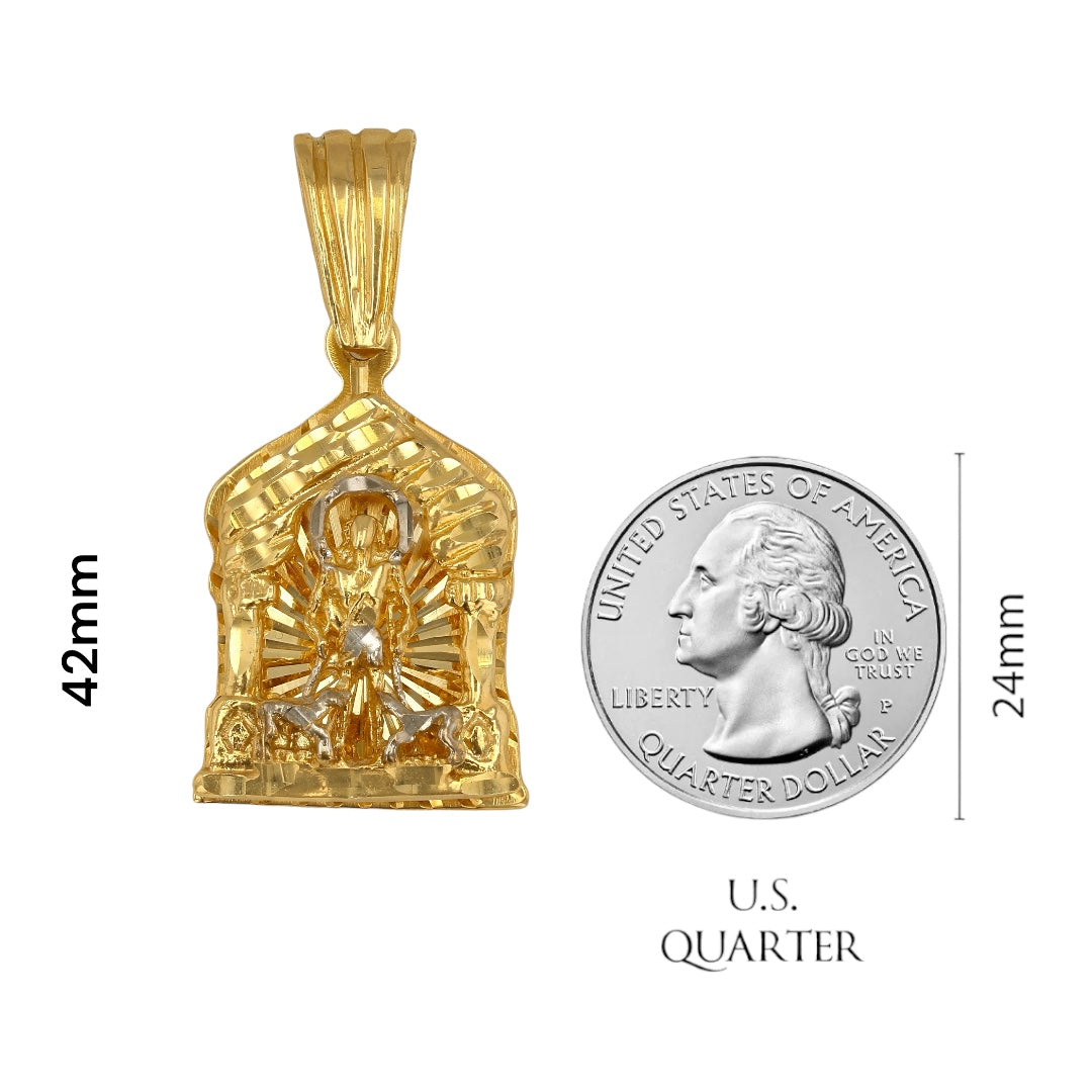 14Kt Gold San Lazaro Pendant