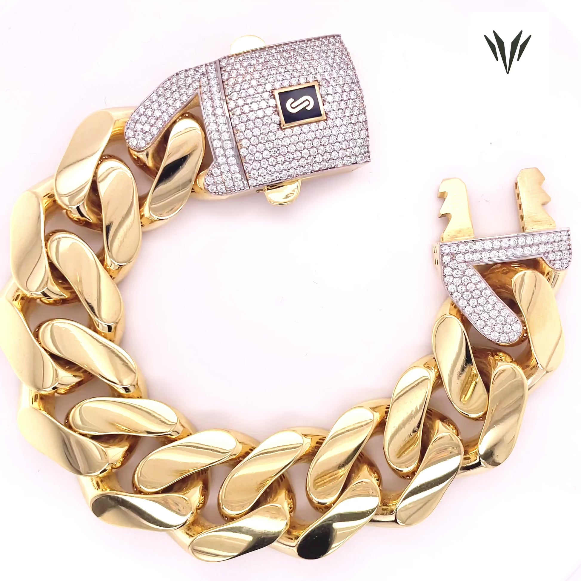 10k Yellow Gold Monaco Bracelet