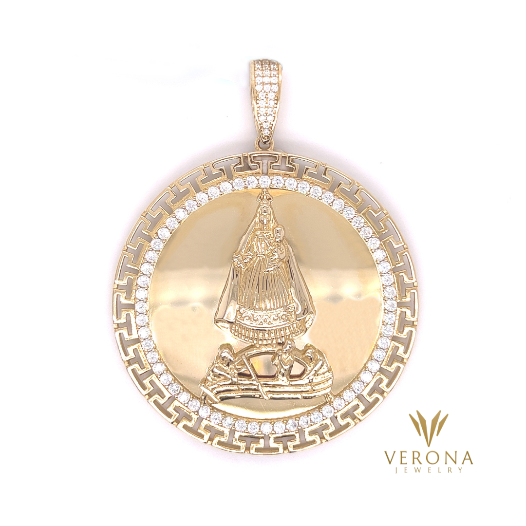 14Kt Gold Caridad Medal