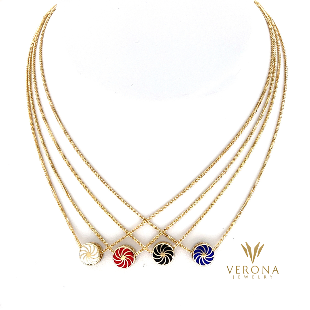 14Kt Gold Britney White Set