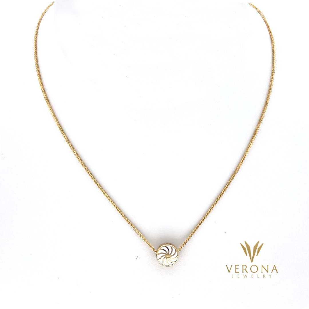 14Kt Gold Britney White Set