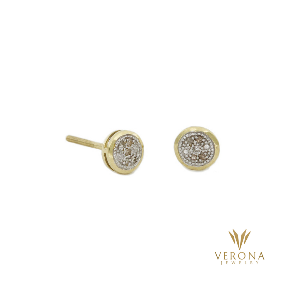 10Kt Gold and Diamond Galaxy Earring