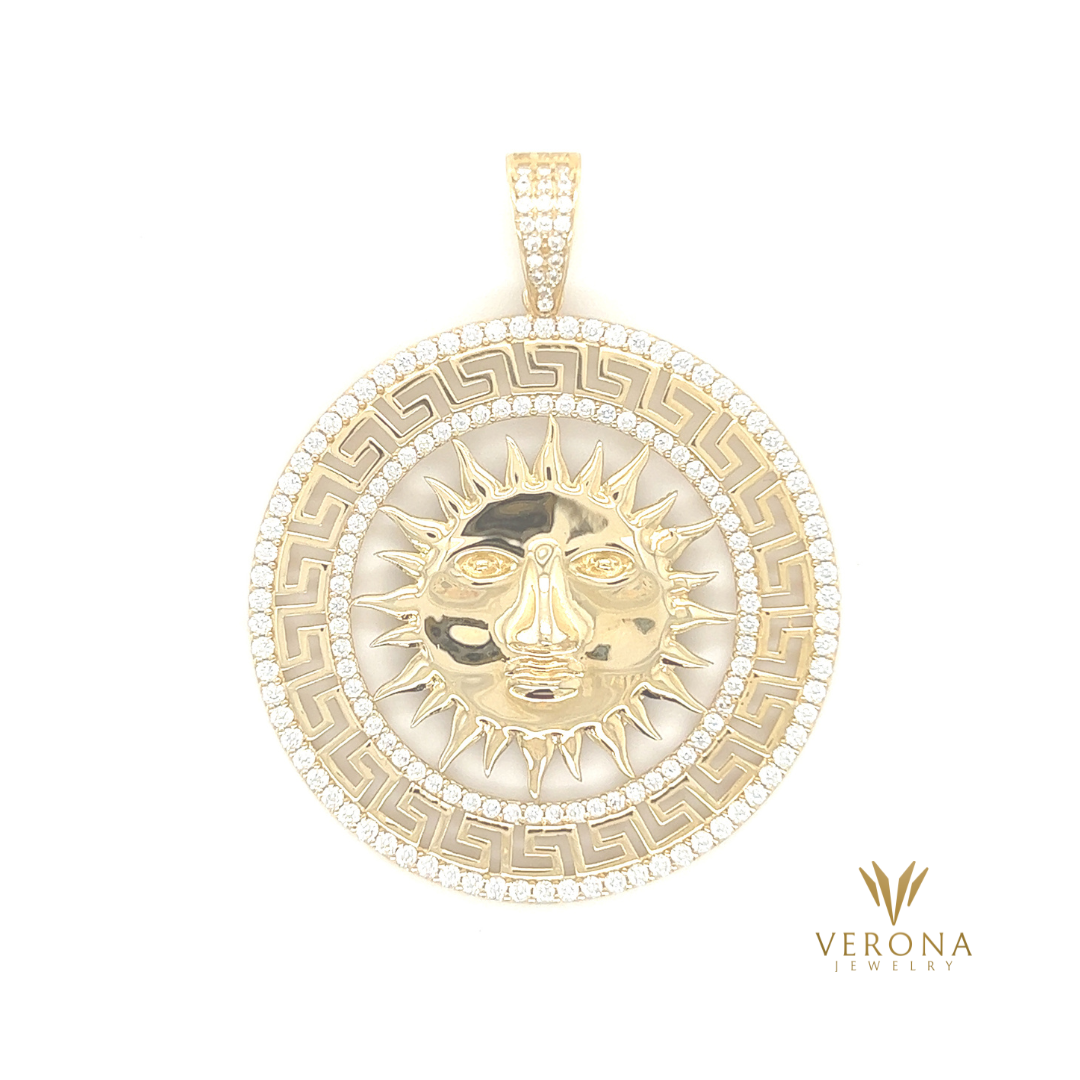 14Kt Gold Sunny Medal