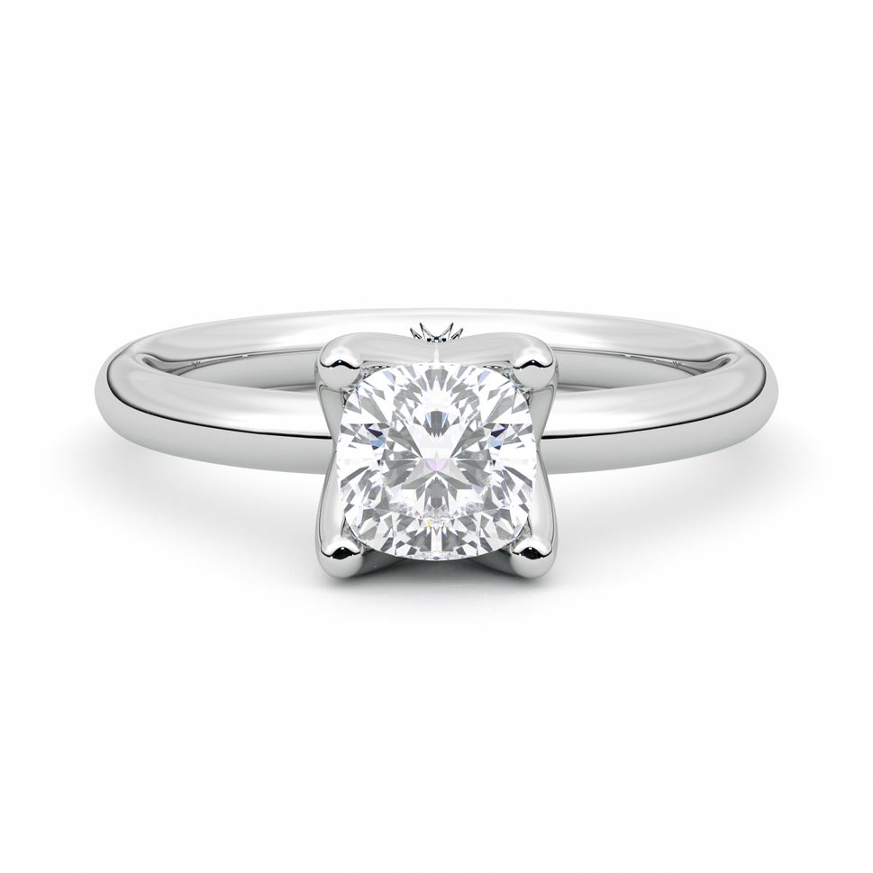 Diamond Ring 1.04 CT  CUSHION VS1-H - Solid Gold