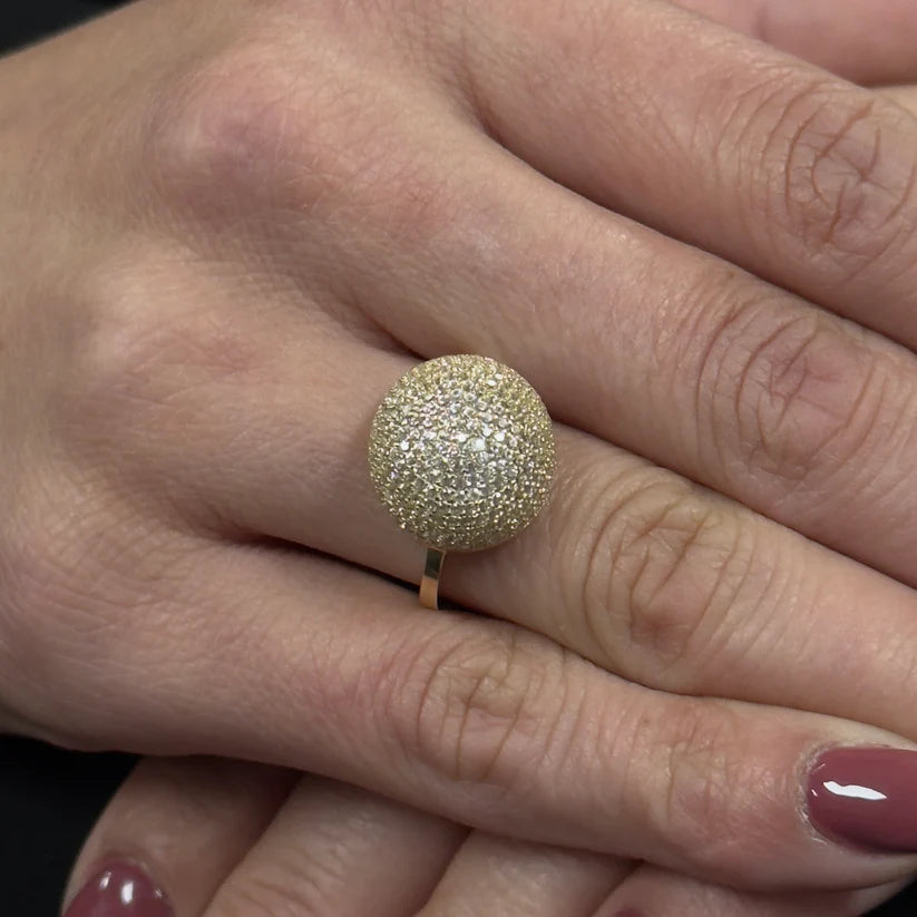 14K Gold Dome Ring